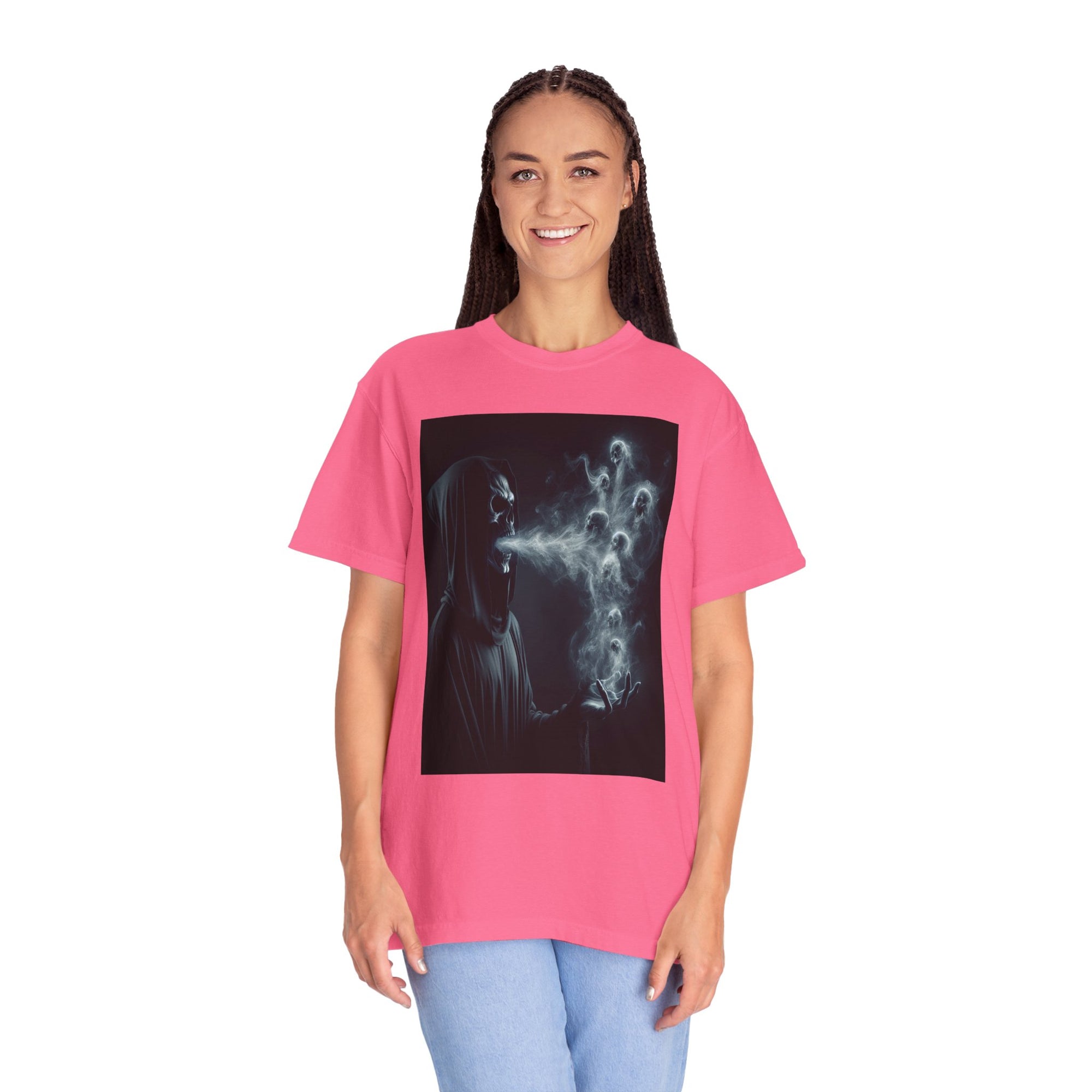 Unisex Grim Reaper Souls Graphic Printed T-shirt