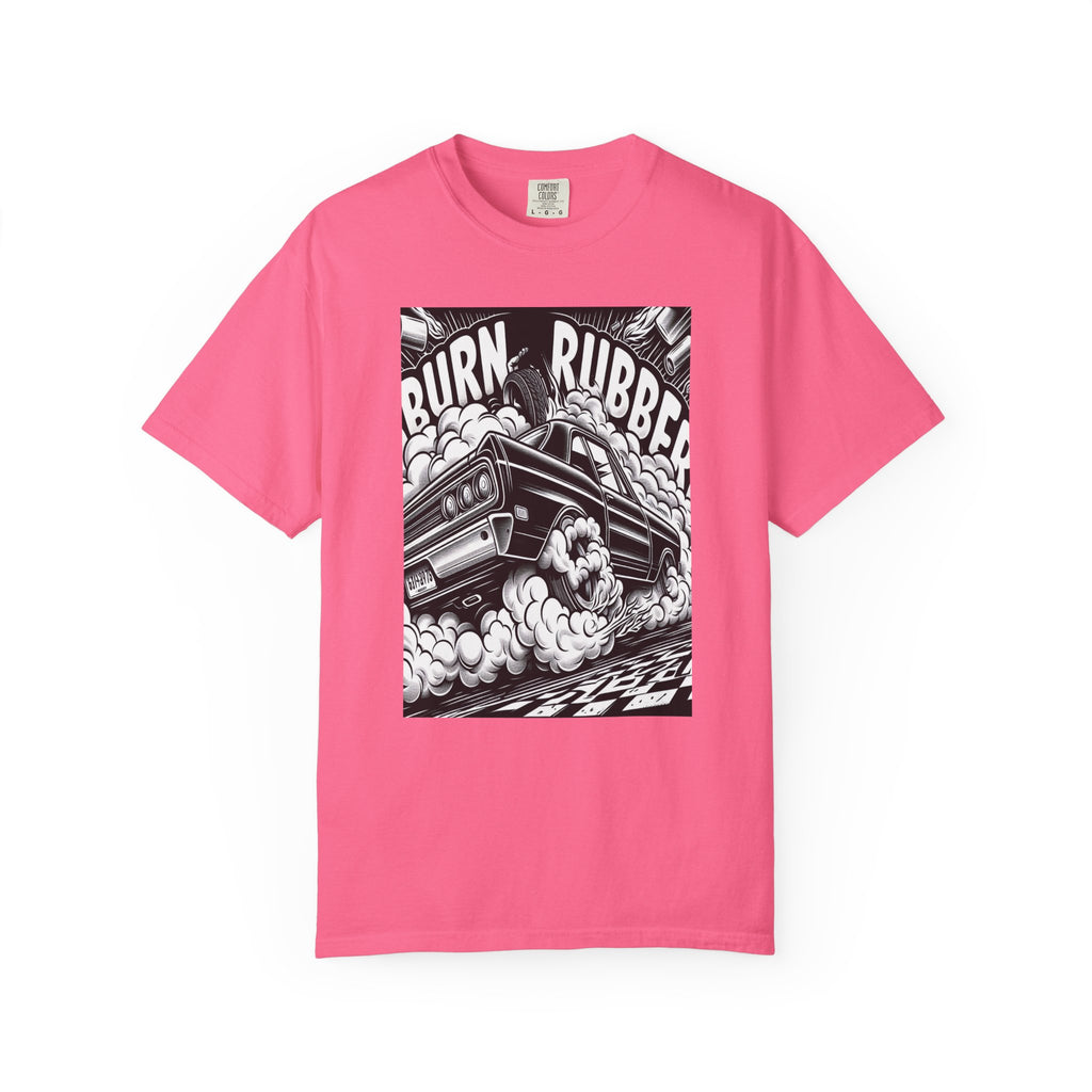 Unisex Burn Rubber Graphic Printed T-shirt
