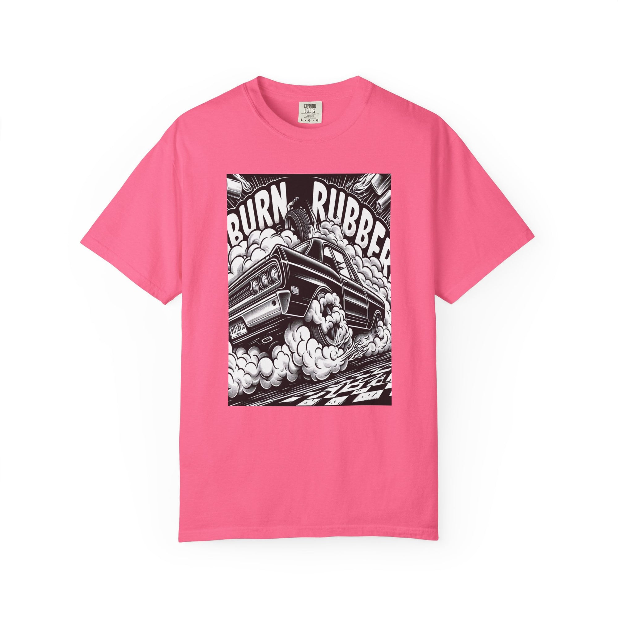 Unisex Burn Rubber Graphic Printed T-shirt