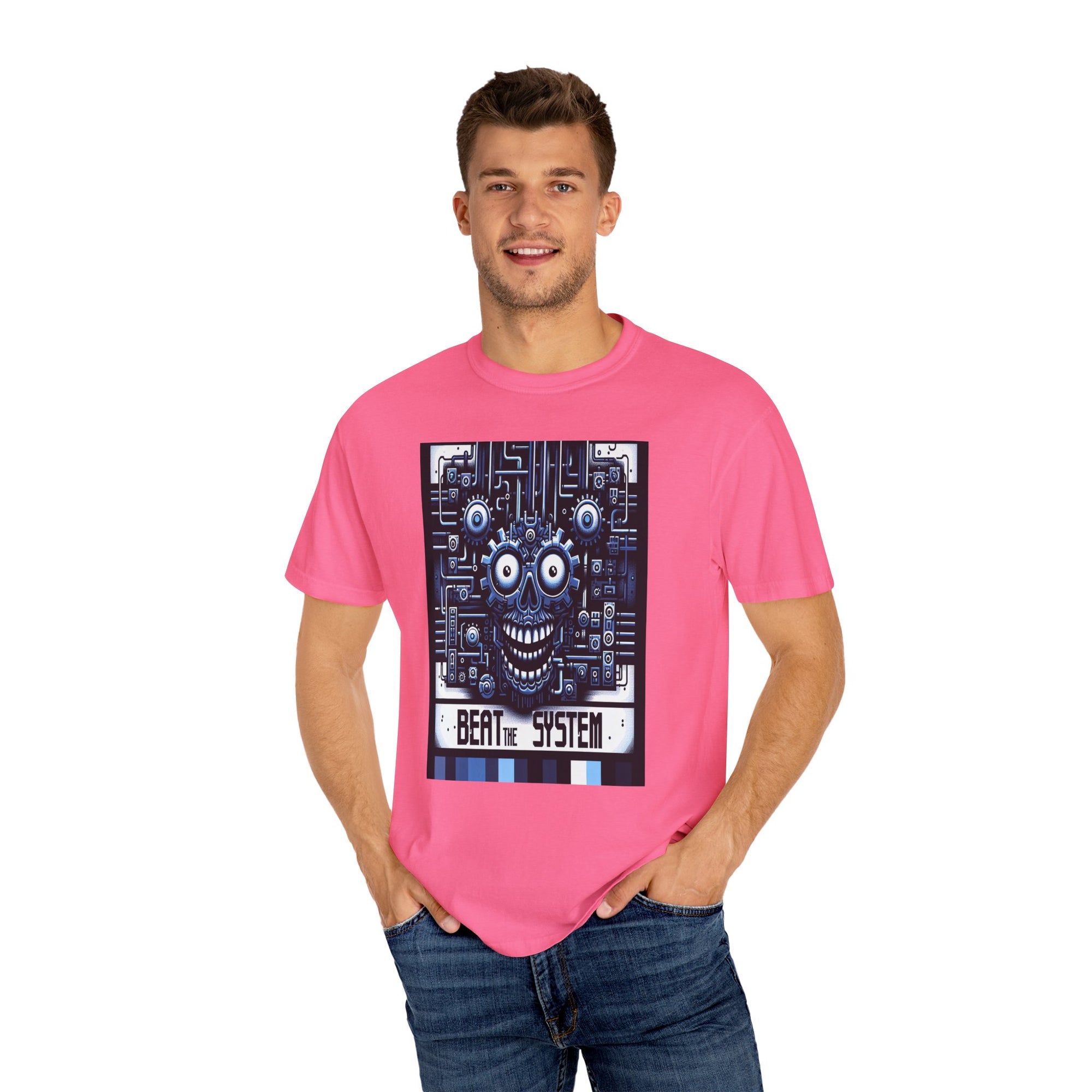 Unisex Beat the System Graphic Printed T-shirt