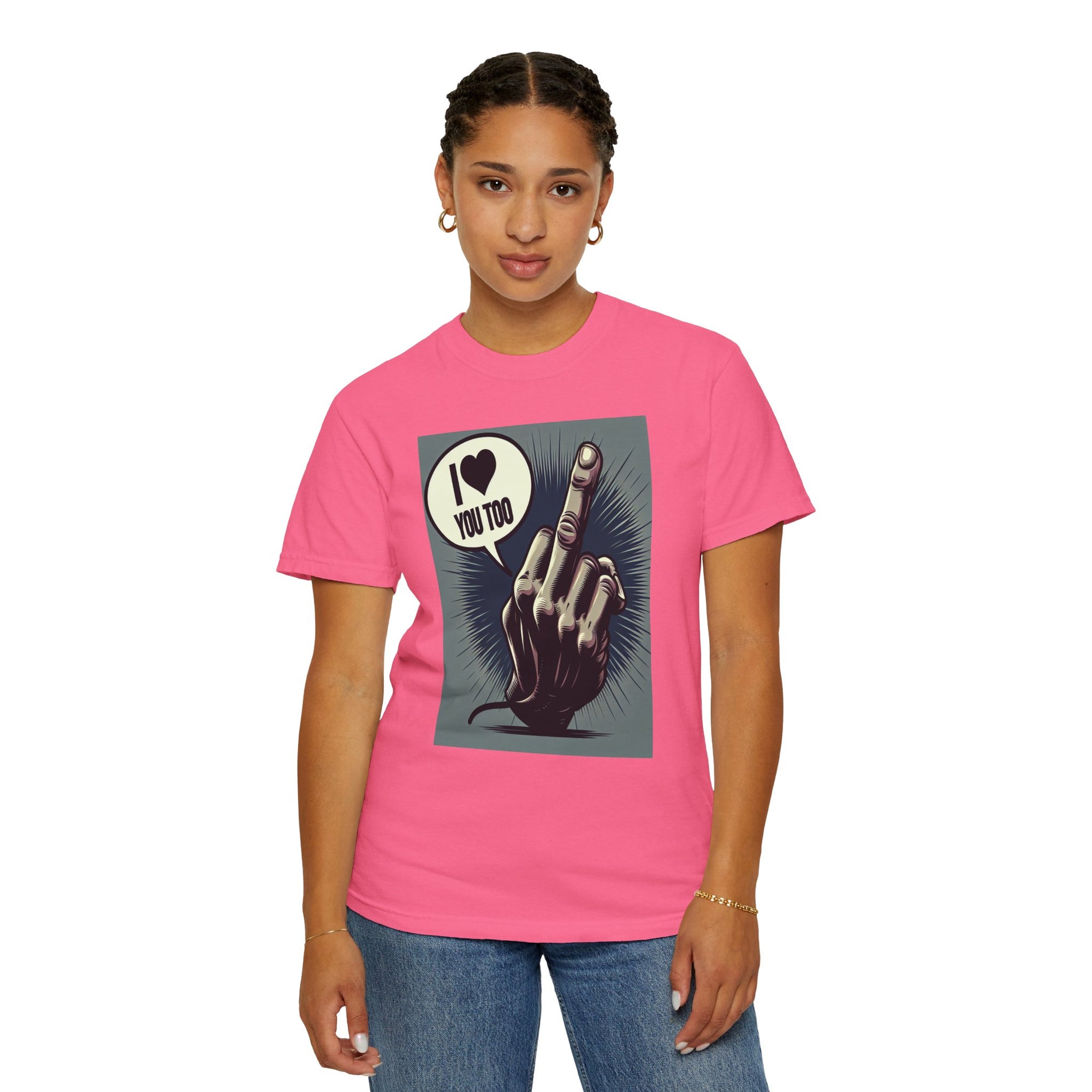 Unisex Flip the Bird Graphic Printed T-shirt