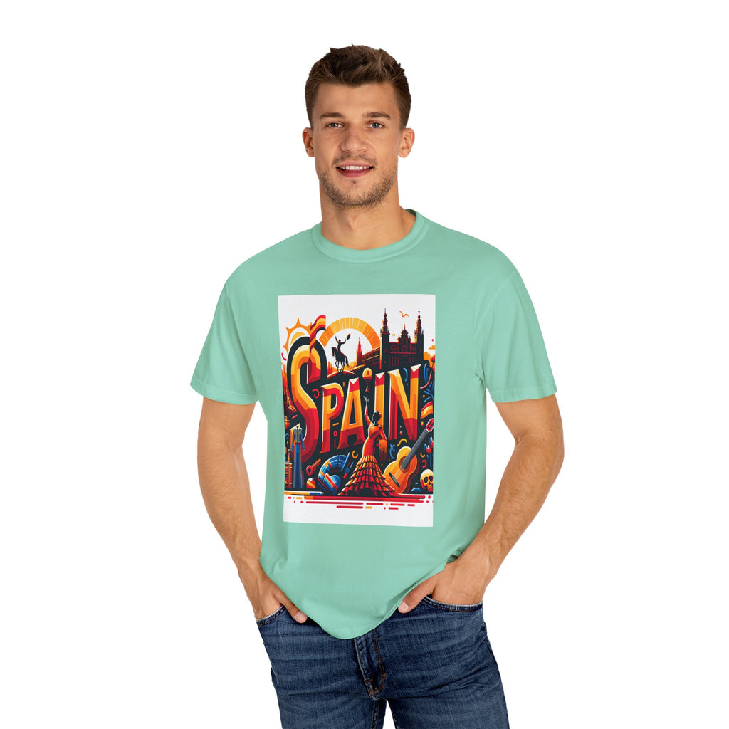 Unisex Spain Printed T-shirt