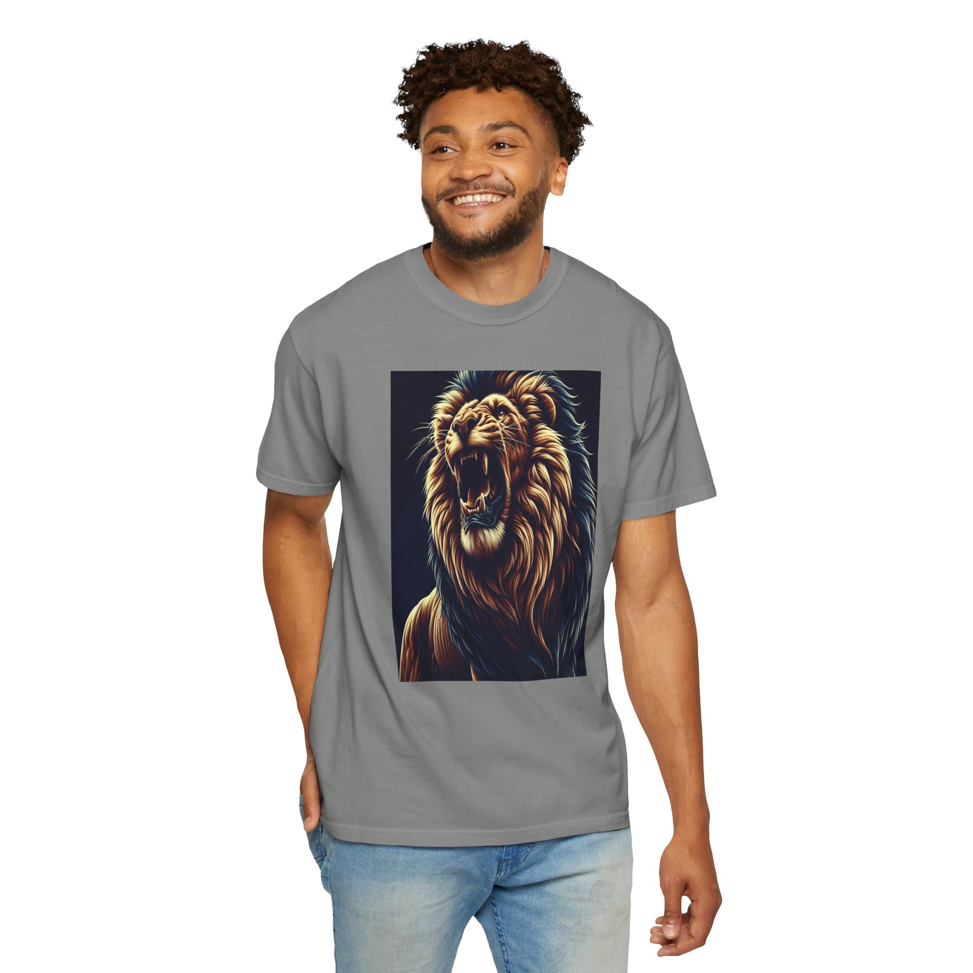 Unisex Lion Printed T-shirt