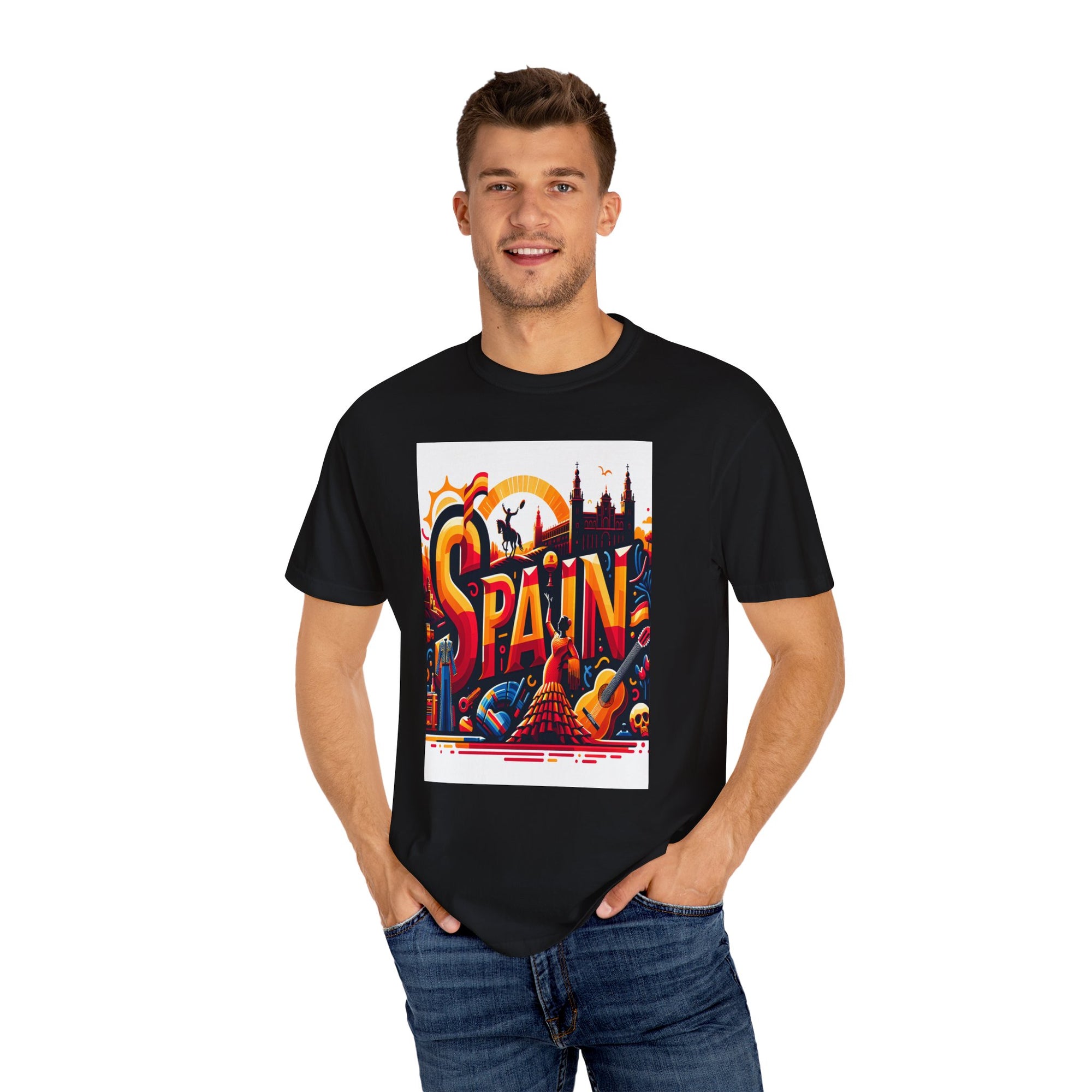 Unisex Spain Printed T-shirt