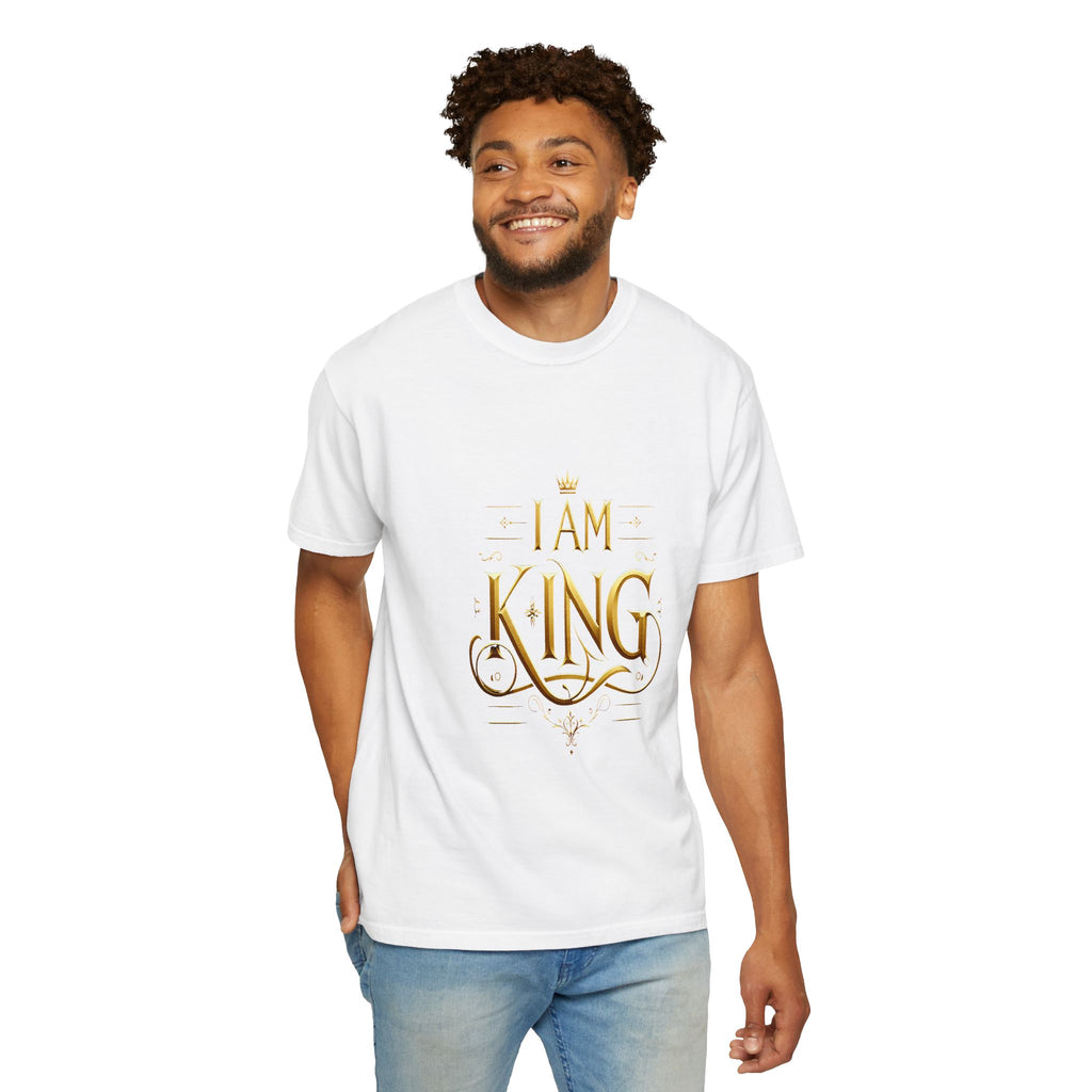 Unisex Garment-Dyed I Am King T-shirt
