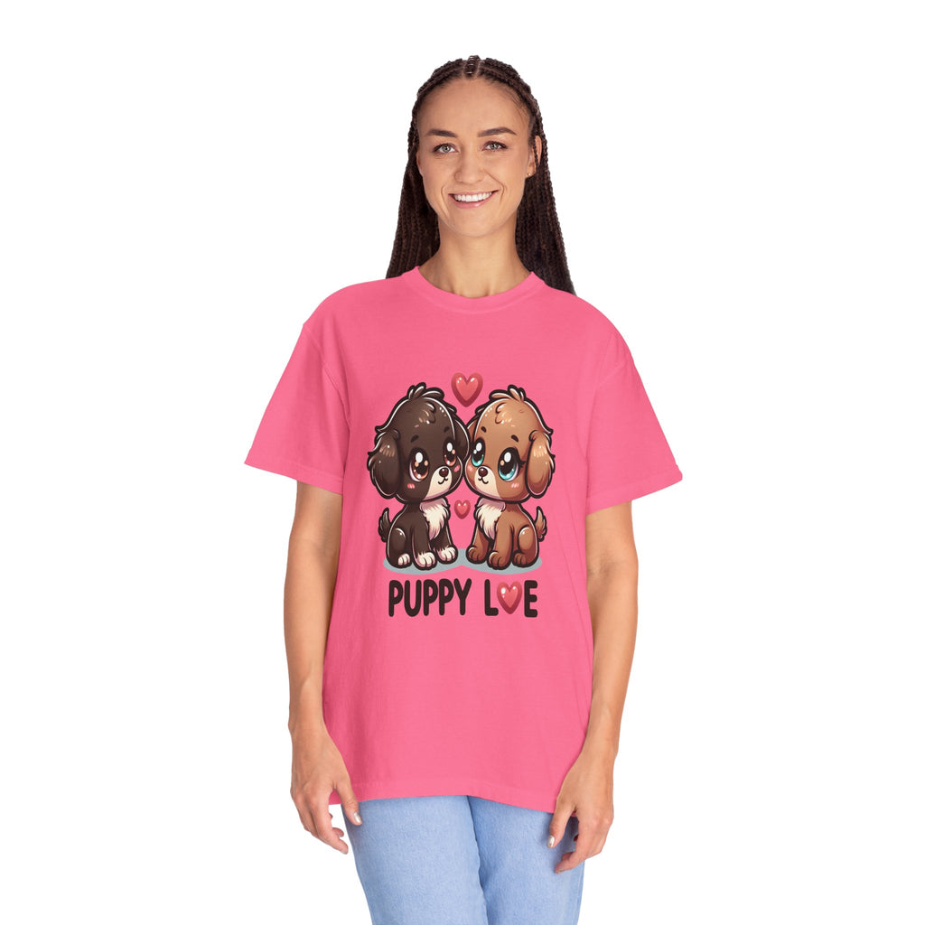 Unisex Puppy Love Graphic Printed T-shirt