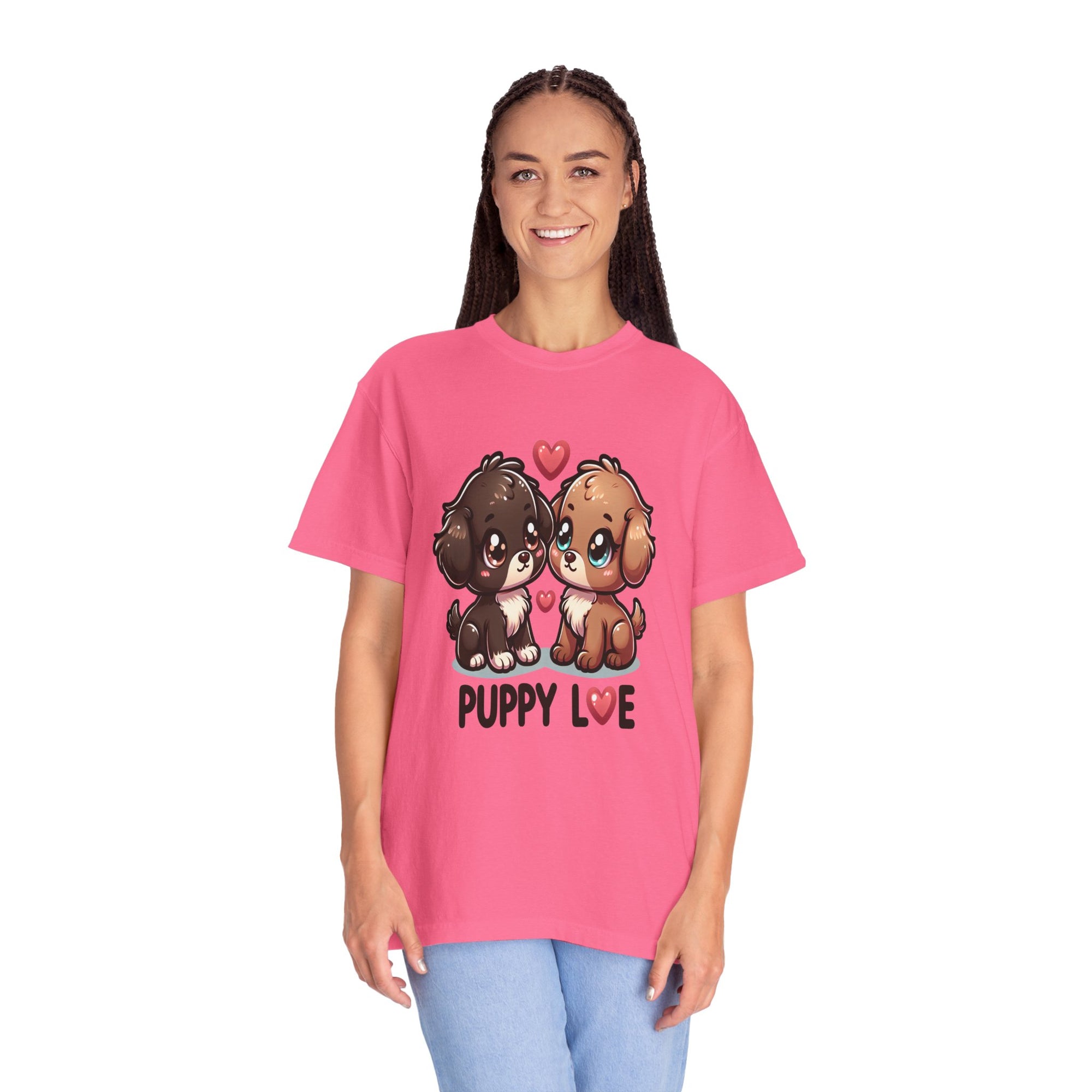 Unisex Puppy Love Graphic Printed T-shirt