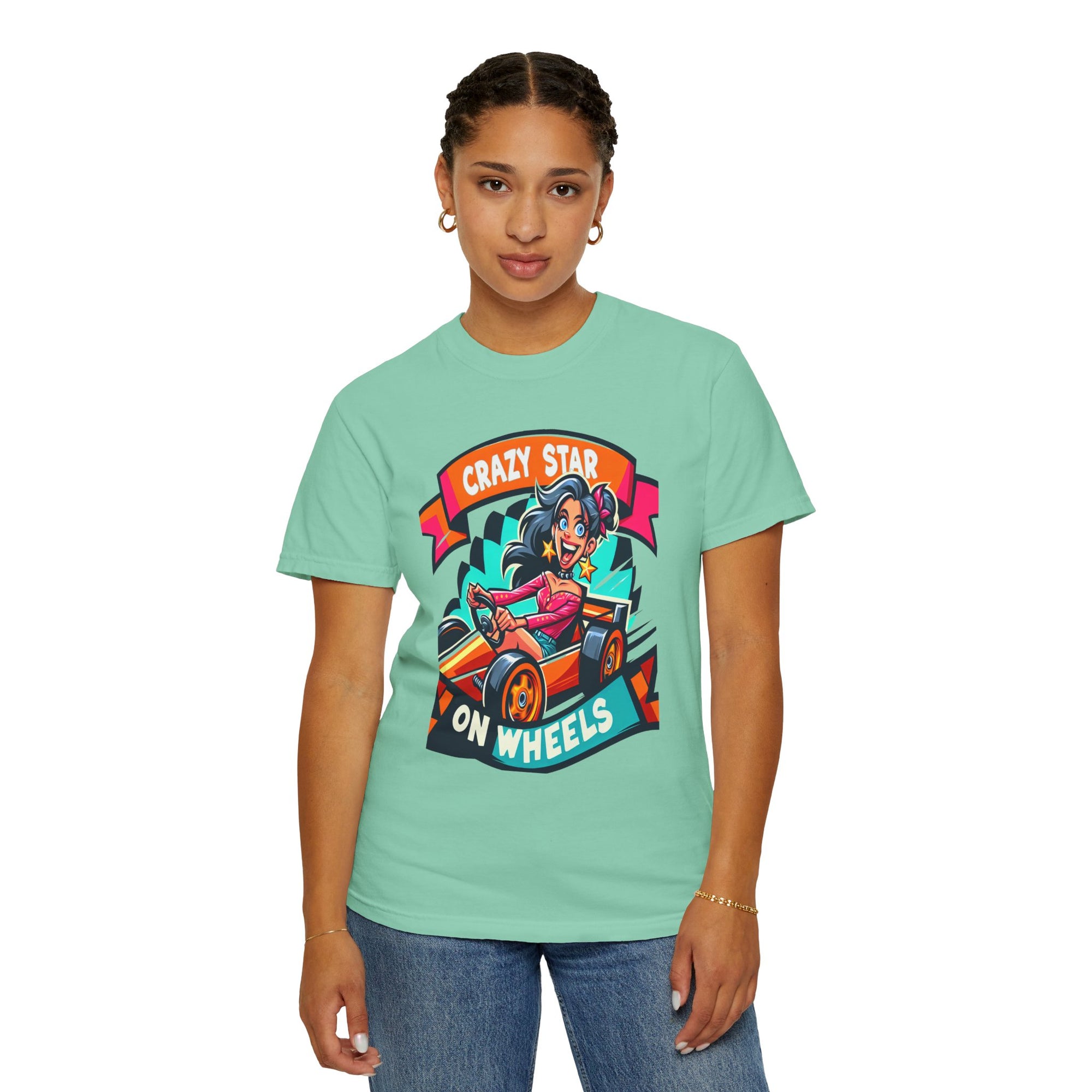 Unisex Crazy Star Graphic Printed T-shirt