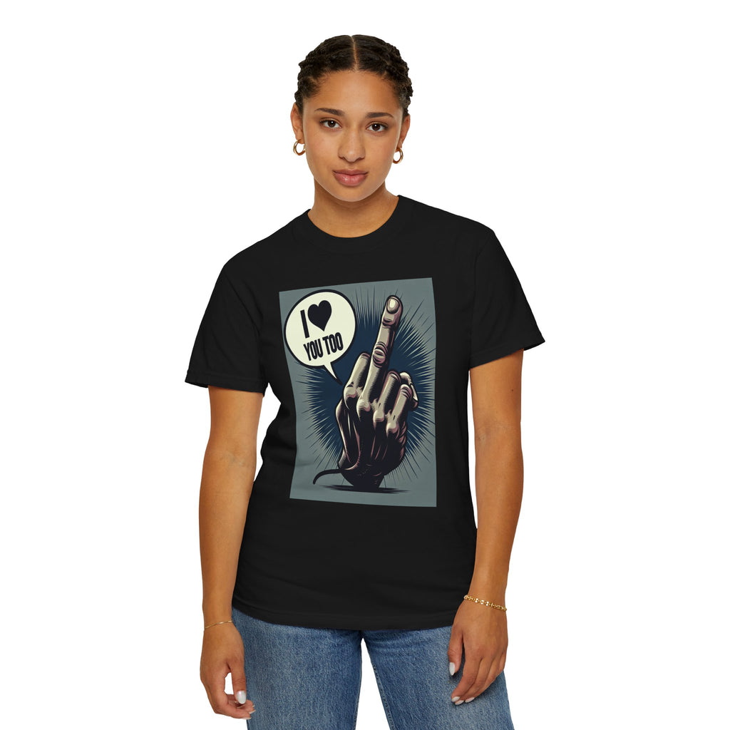 Unisex Flip the Bird Graphic Printed T-shirt