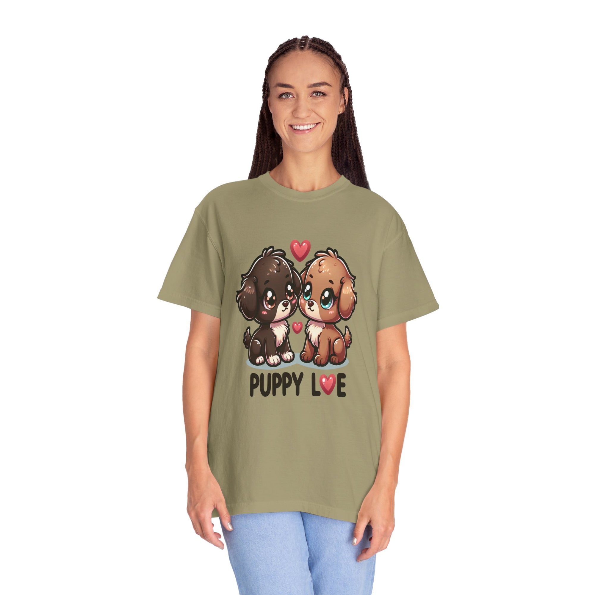 Unisex Puppy Love Graphic Printed T-shirt
