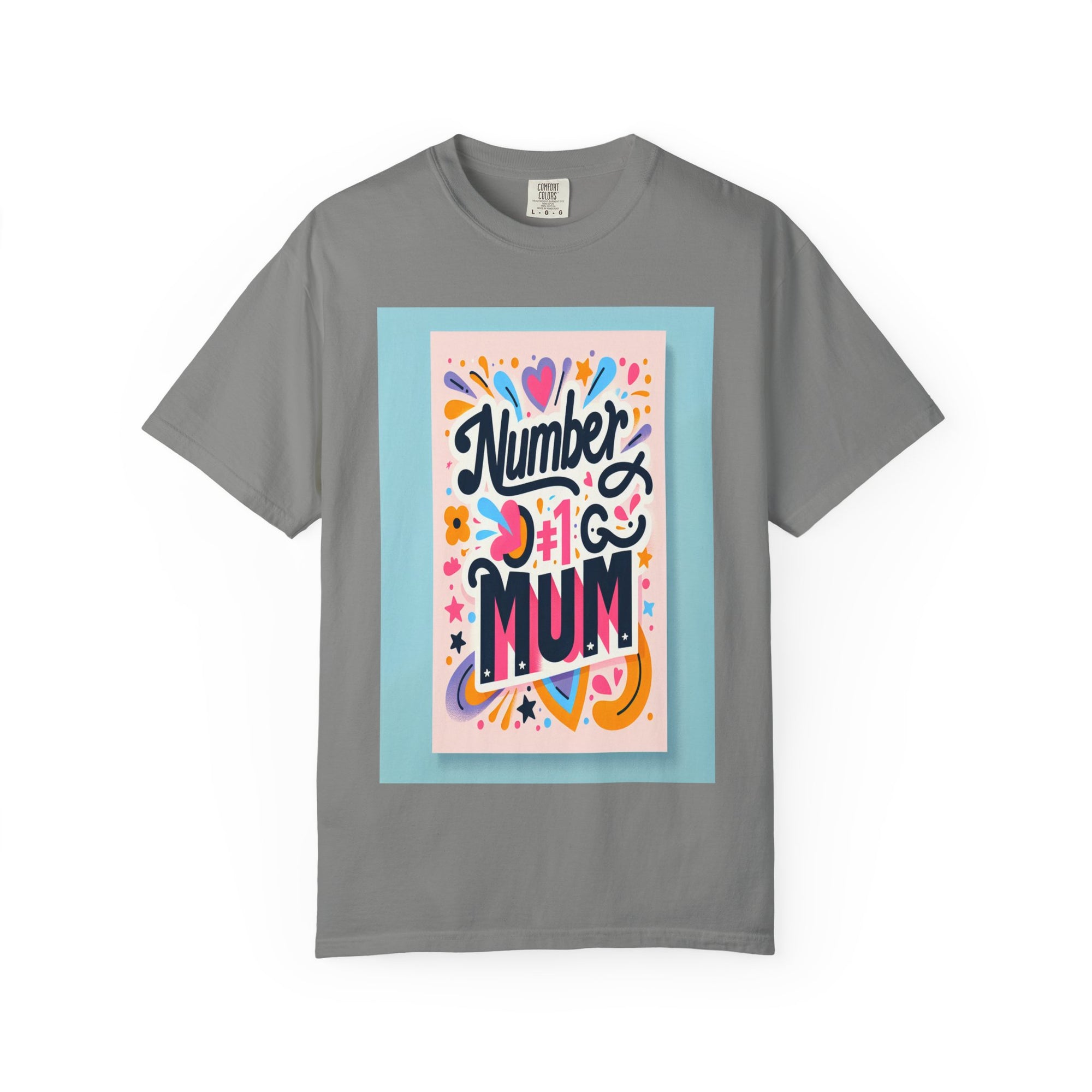 Unisex Garment-Dyed Number 1 Mum T-shirt