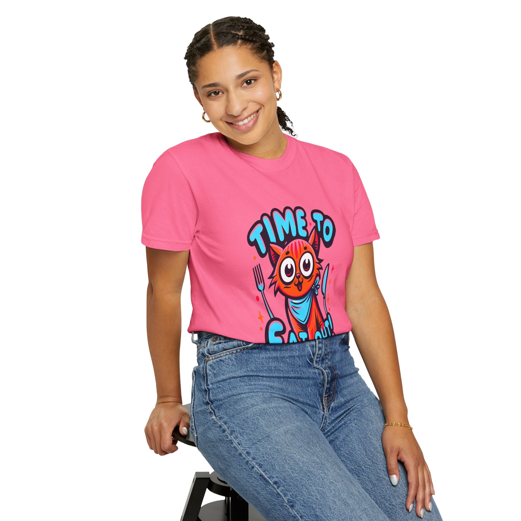 Unisex Time to Eat Out Graphic Printed T-shirt