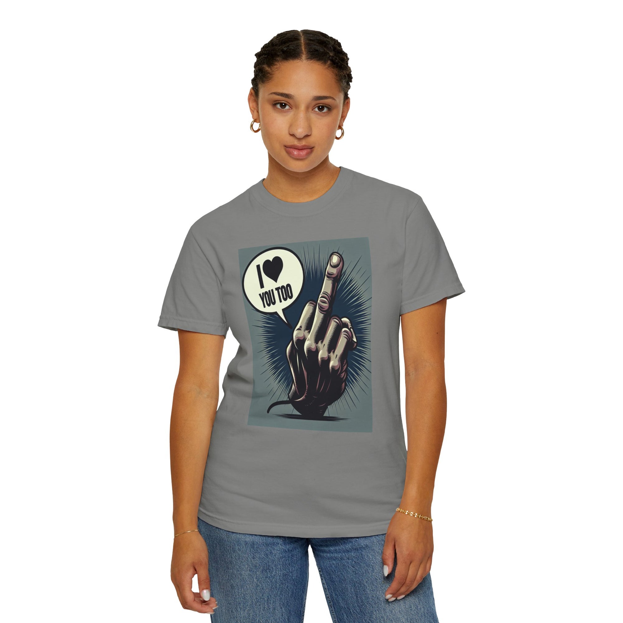Unisex Flip the Bird Graphic Printed T-shirt
