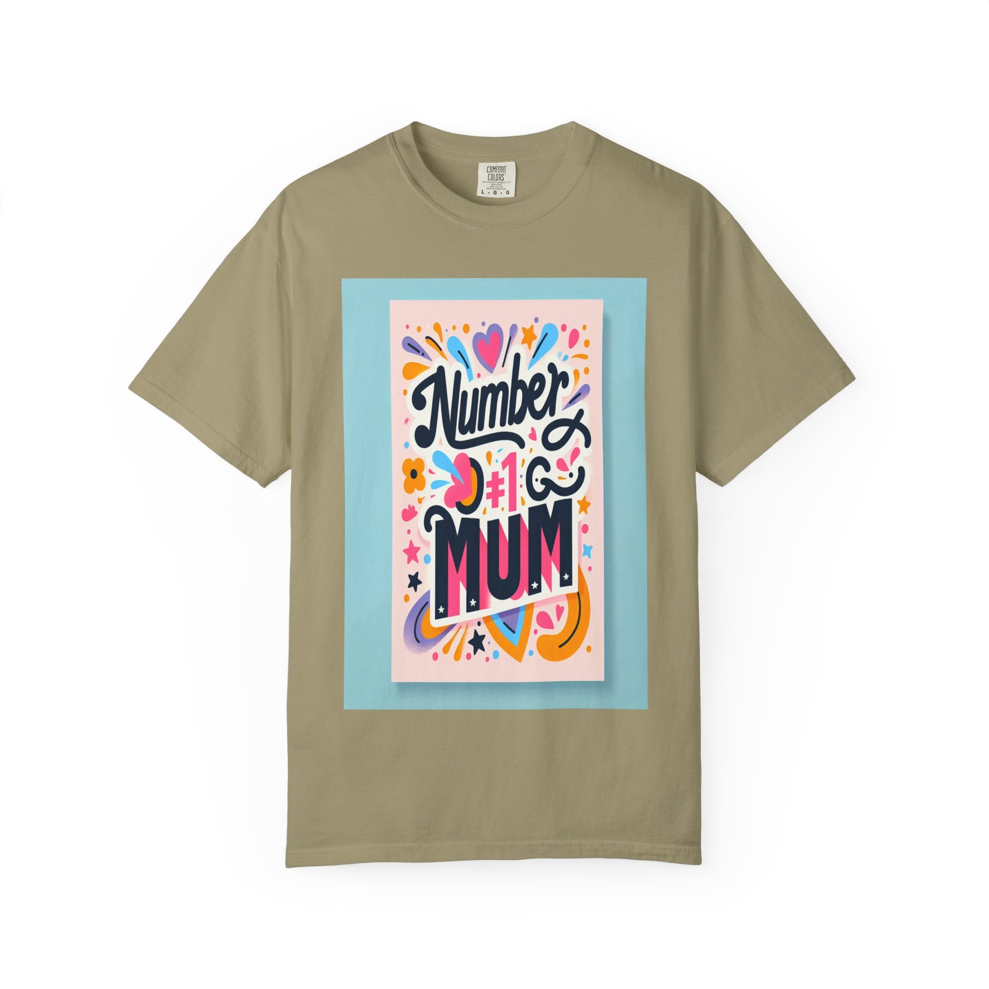 Unisex Garment-Dyed Number 1 Mum T-shirt