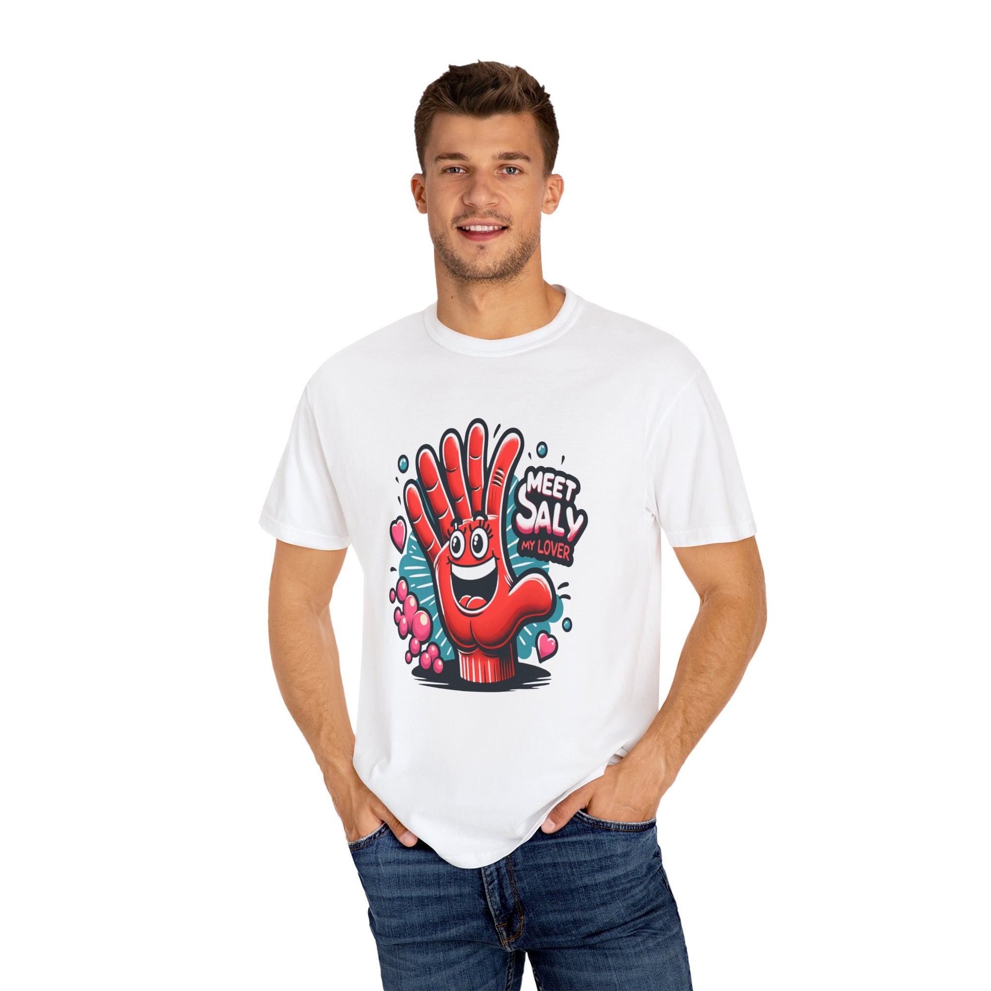 Unisex Funny Hand Graphic Printed T-shirt