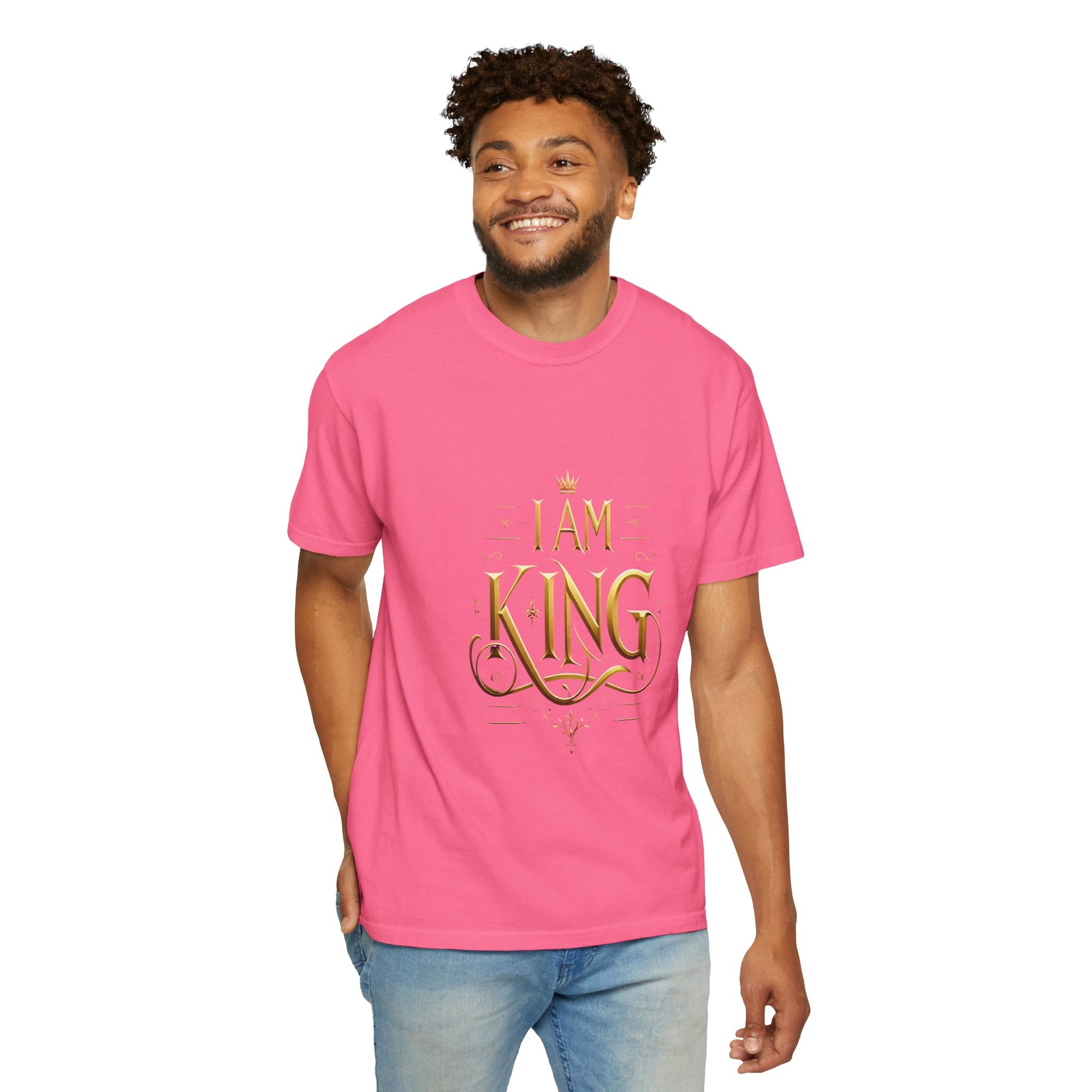 Unisex Garment-Dyed I Am King T-shirt