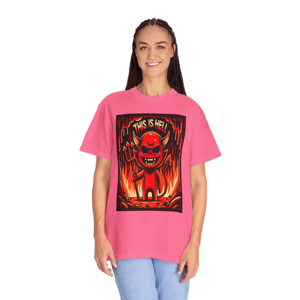 Unisex This is Hell Graphic Printed T-shirt