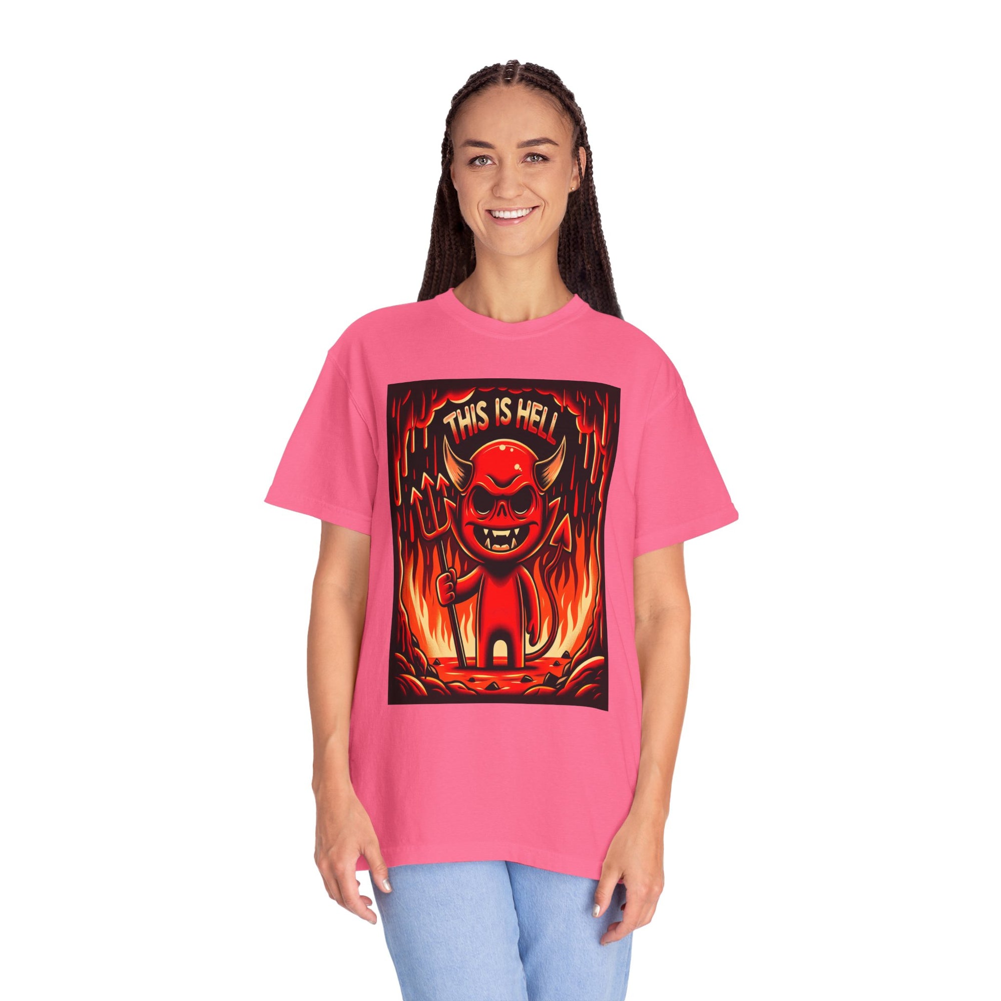 Unisex This is Hell Graphic Printed T-shirt