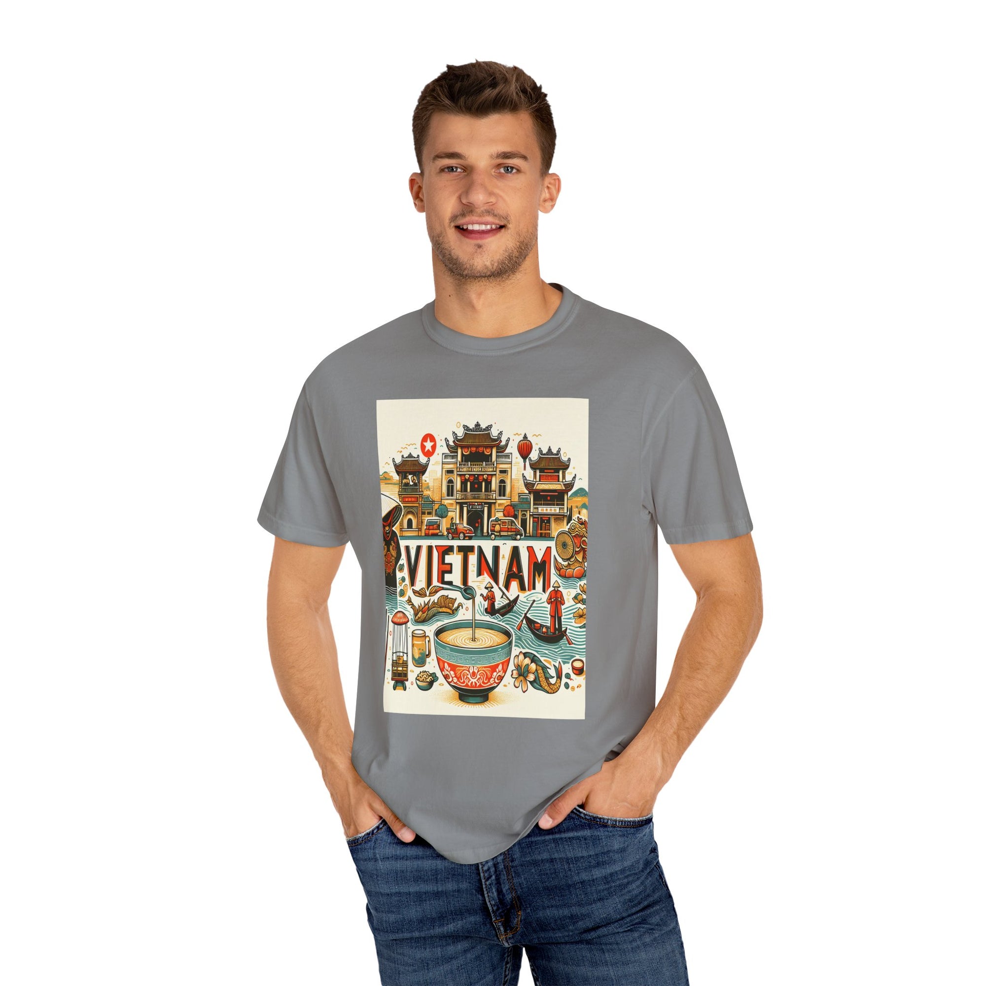 Unisex Vietnam Printed T-shirt