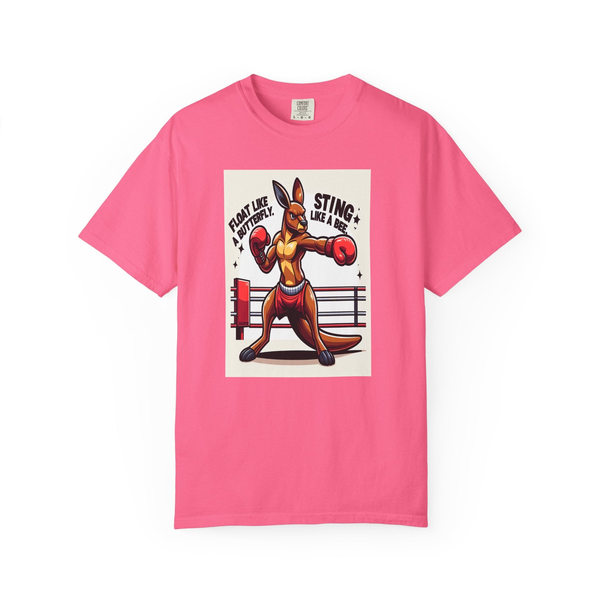 Unisex Boxing Kangaroo Graphic Printed T-shirt