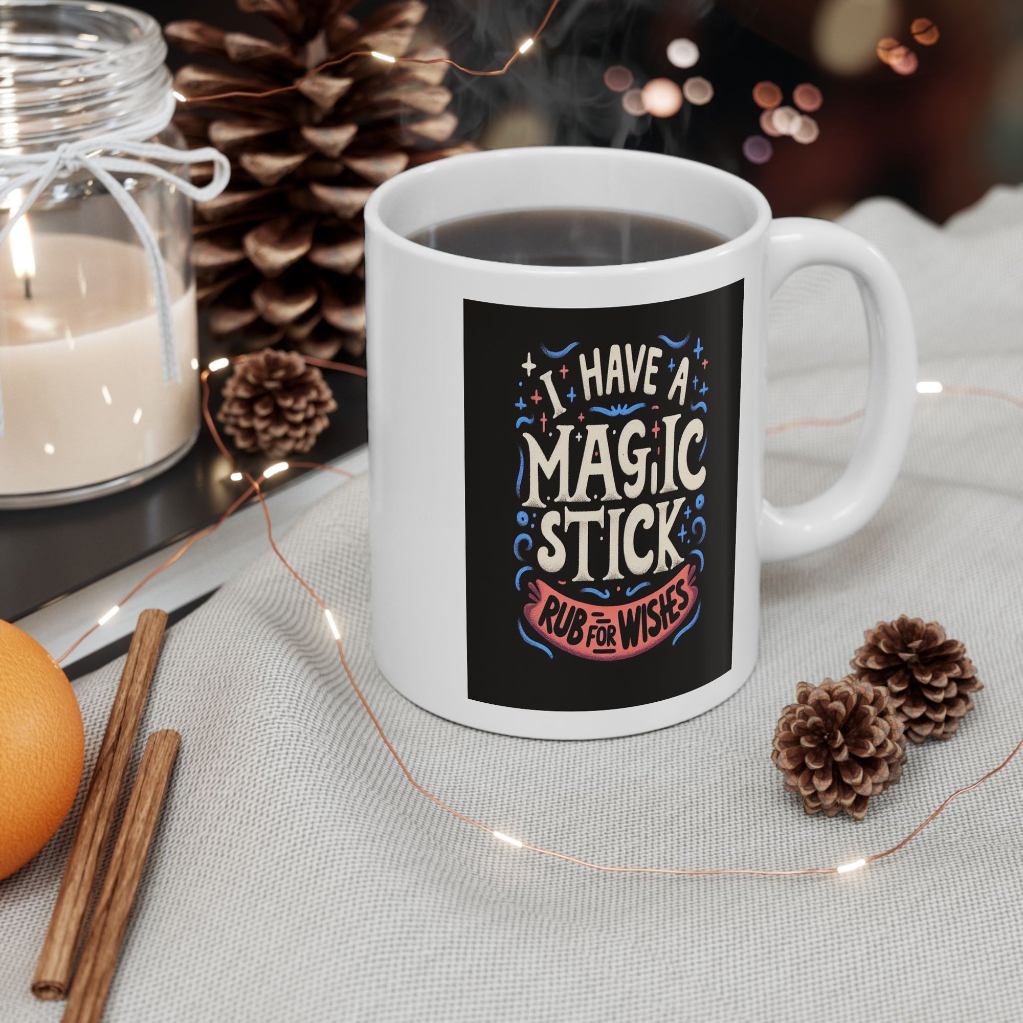 Magic Stick Ceramic Mug, (11oz)