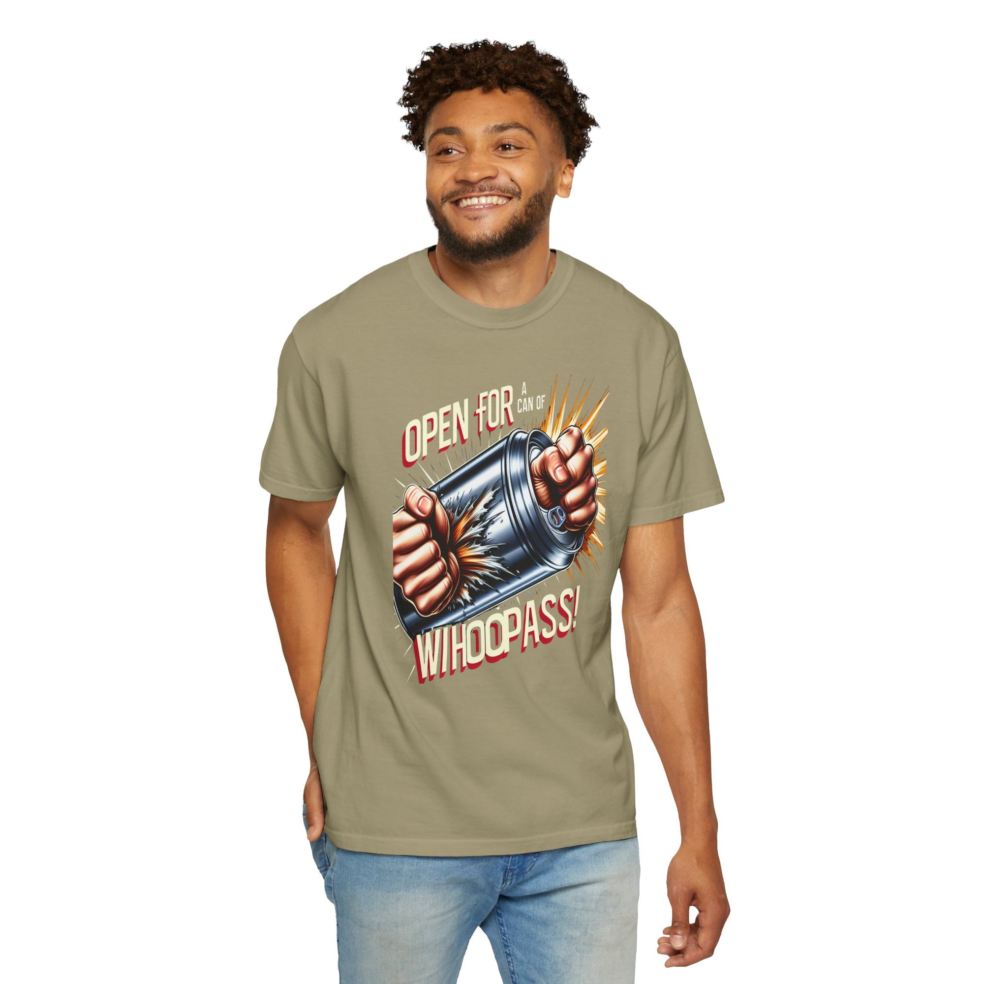 Unisex Can of Whoopass Graphic Printed T-shirt