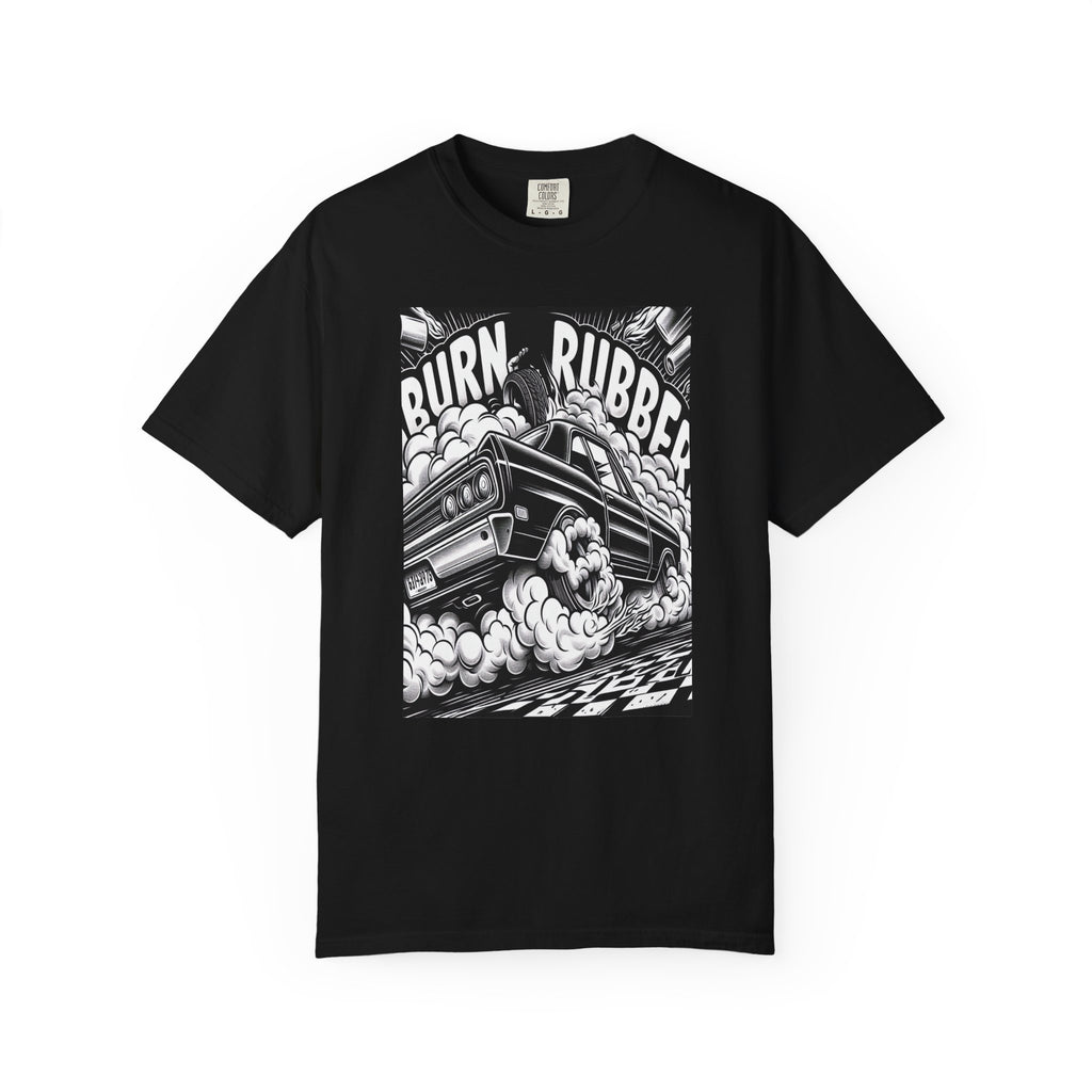 Unisex Burn Rubber Graphic Printed T-shirt