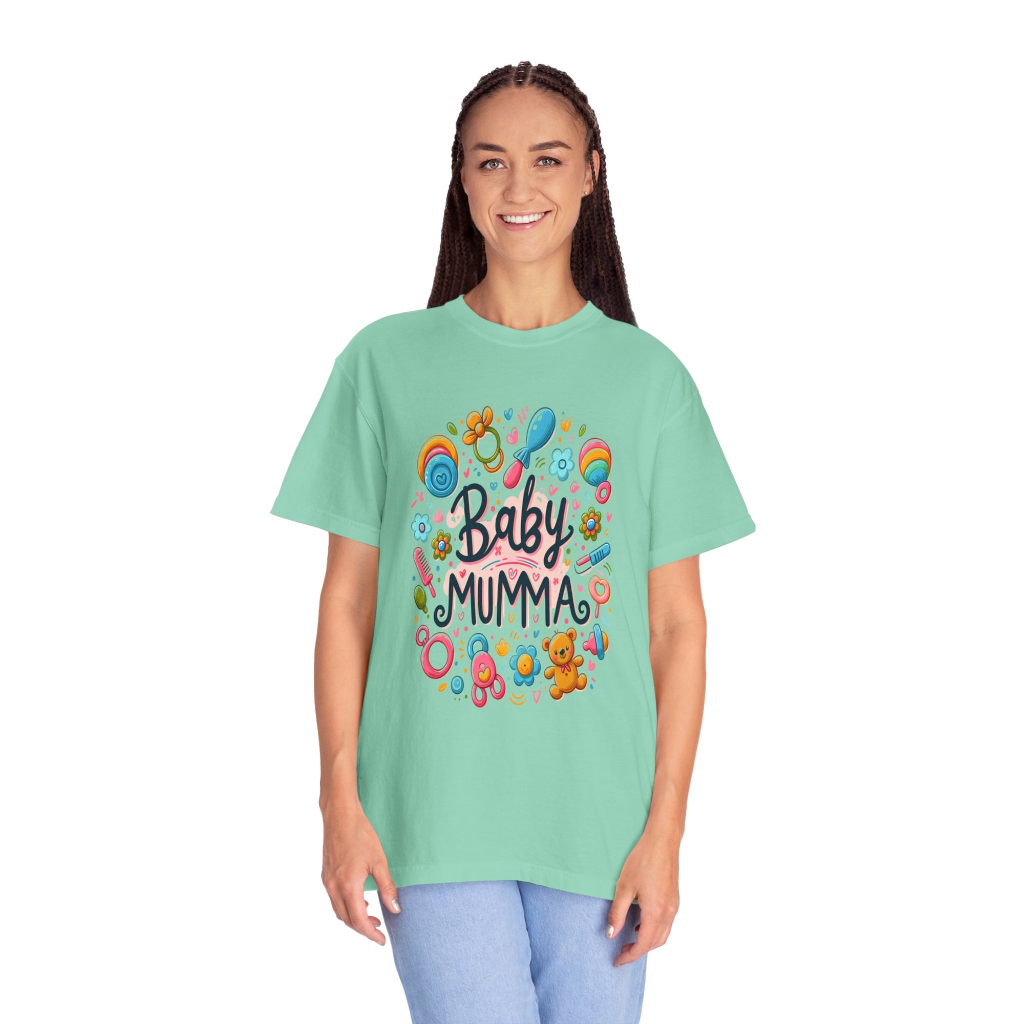 Unisex Garment-Dyed Baby Mumma T-shirt