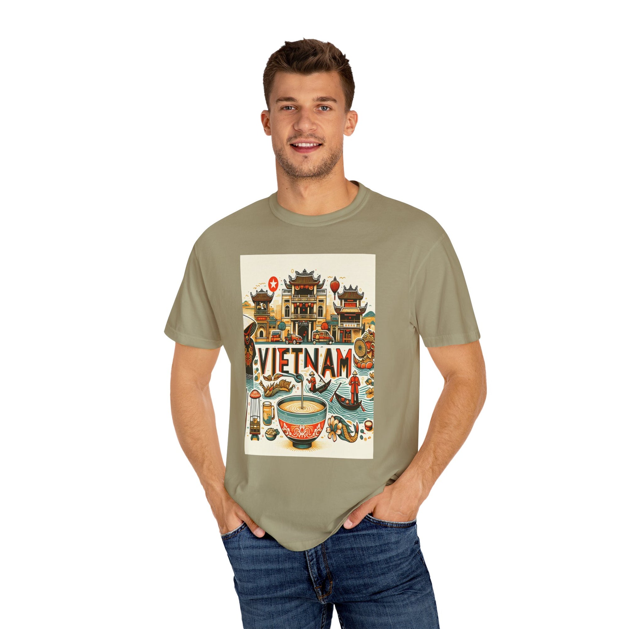 Unisex Vietnam Printed T-shirt