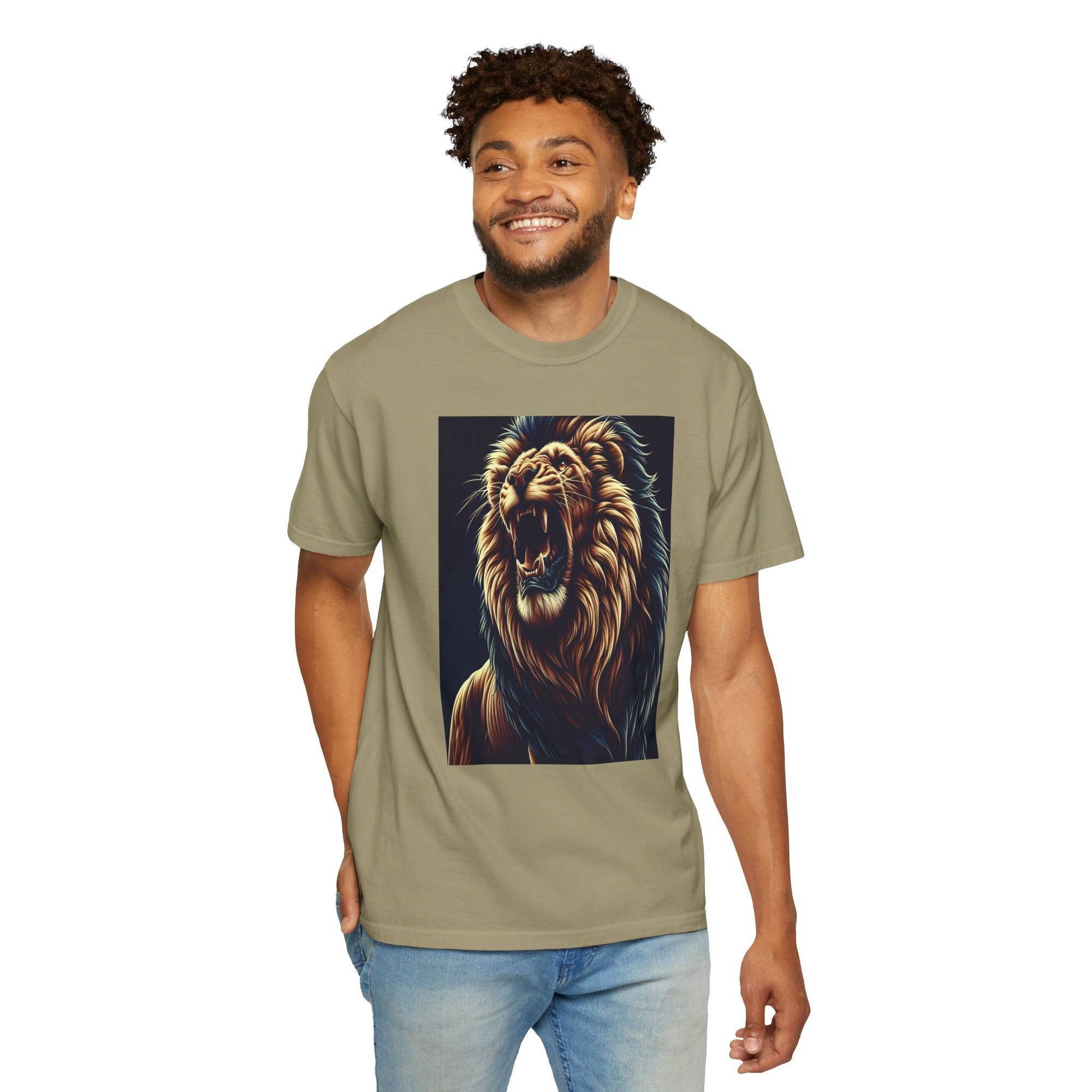 Unisex Lion Printed T-shirt