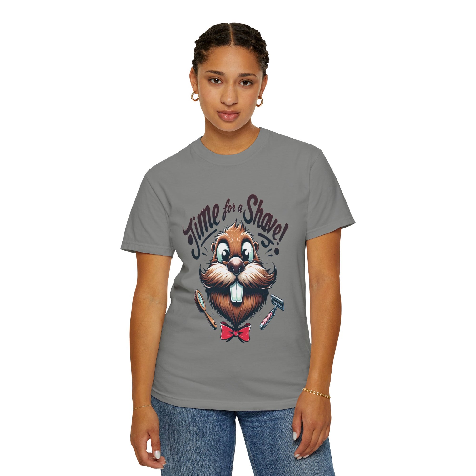 Unisex Time for a Shave Graphic Printed T-shirt