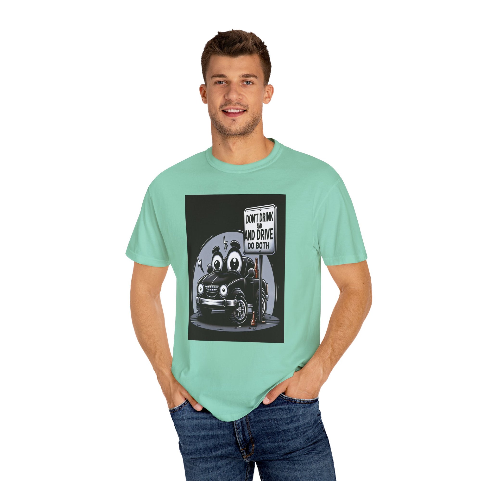 Unisex Drink and Drive Graphic Printed T-shirt