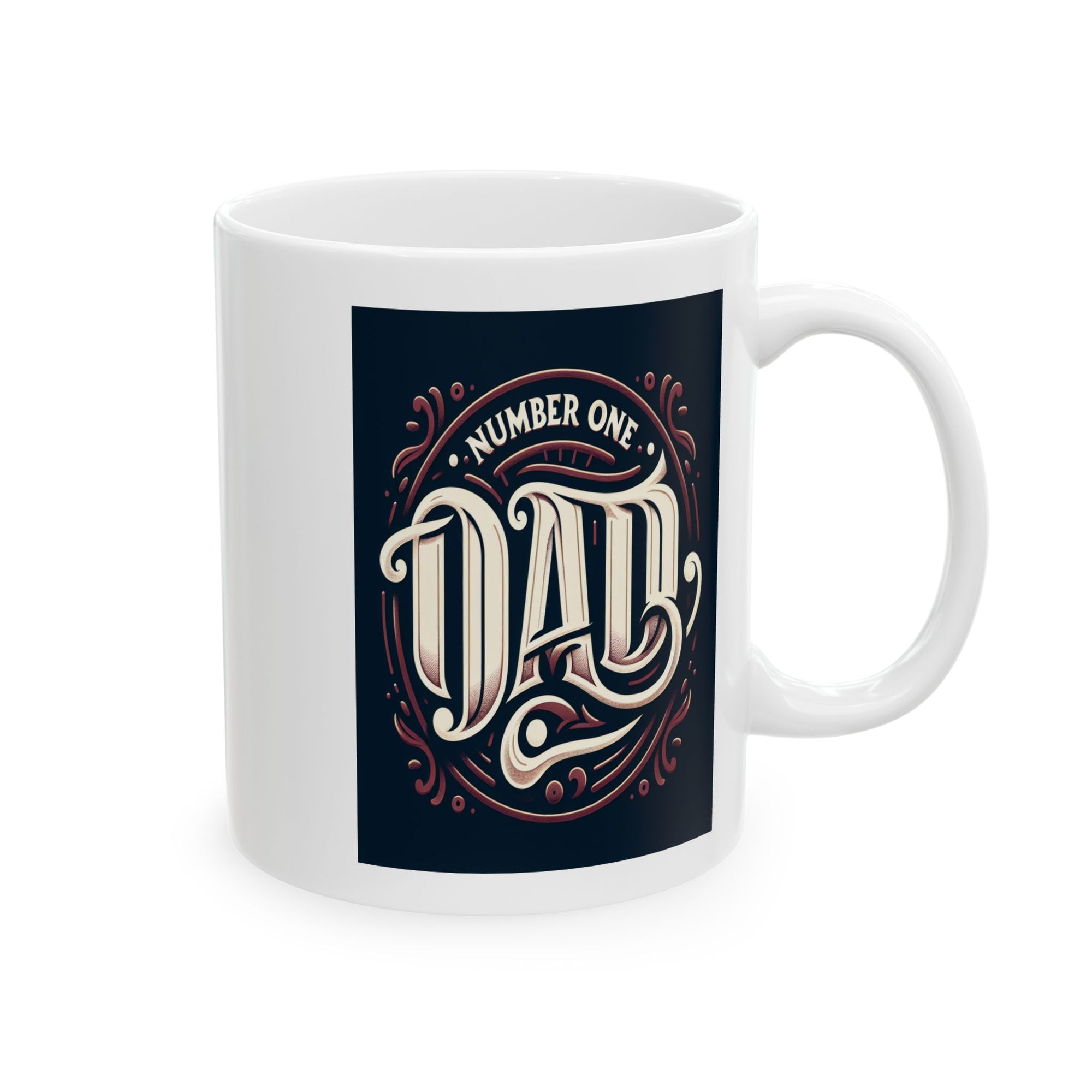 Number 1 Dad Ceramic Mug, (11oz)