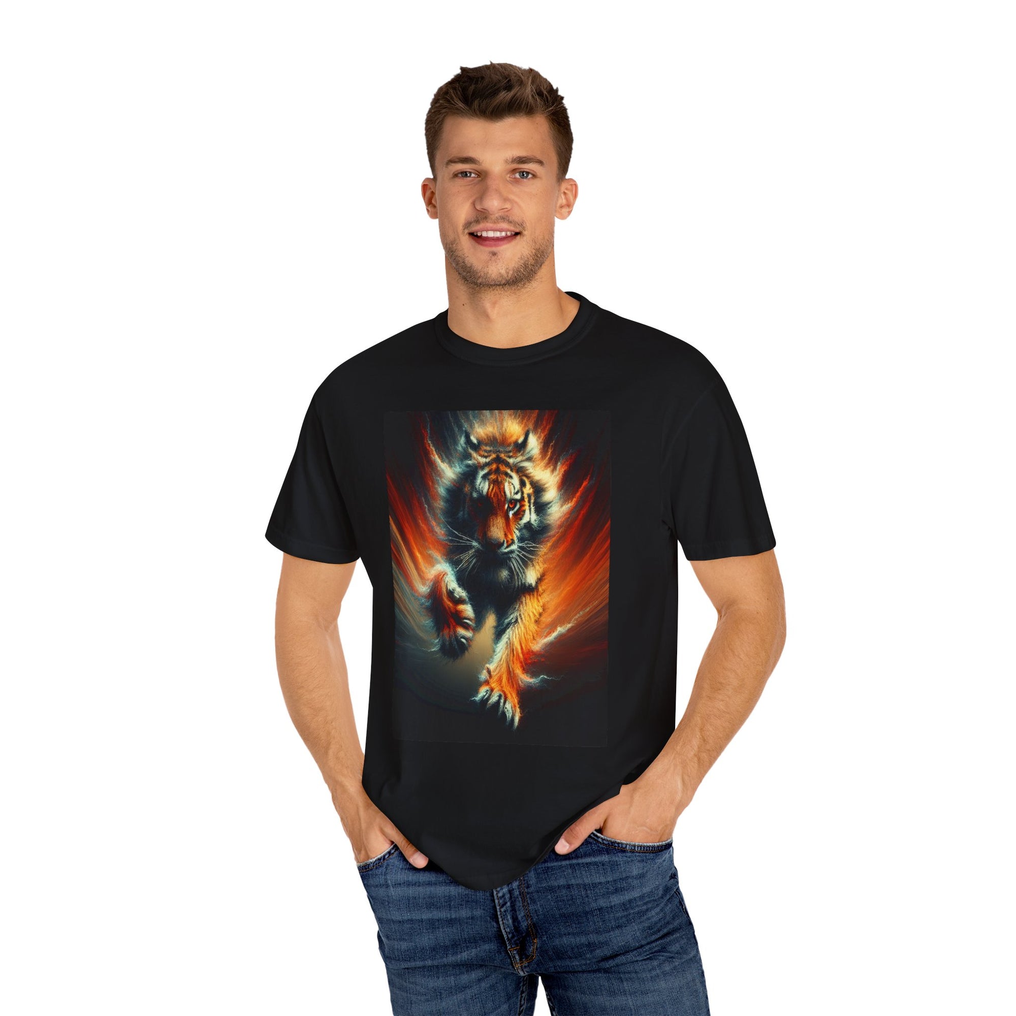 Unisex Tiger Graphic Printed T-shirt