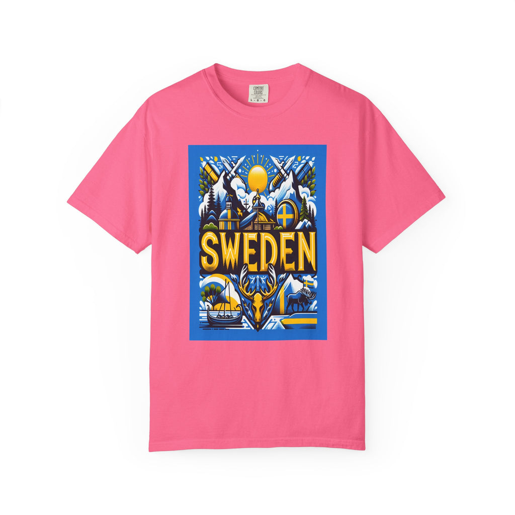 Unisex Sweden Printed T-shirt