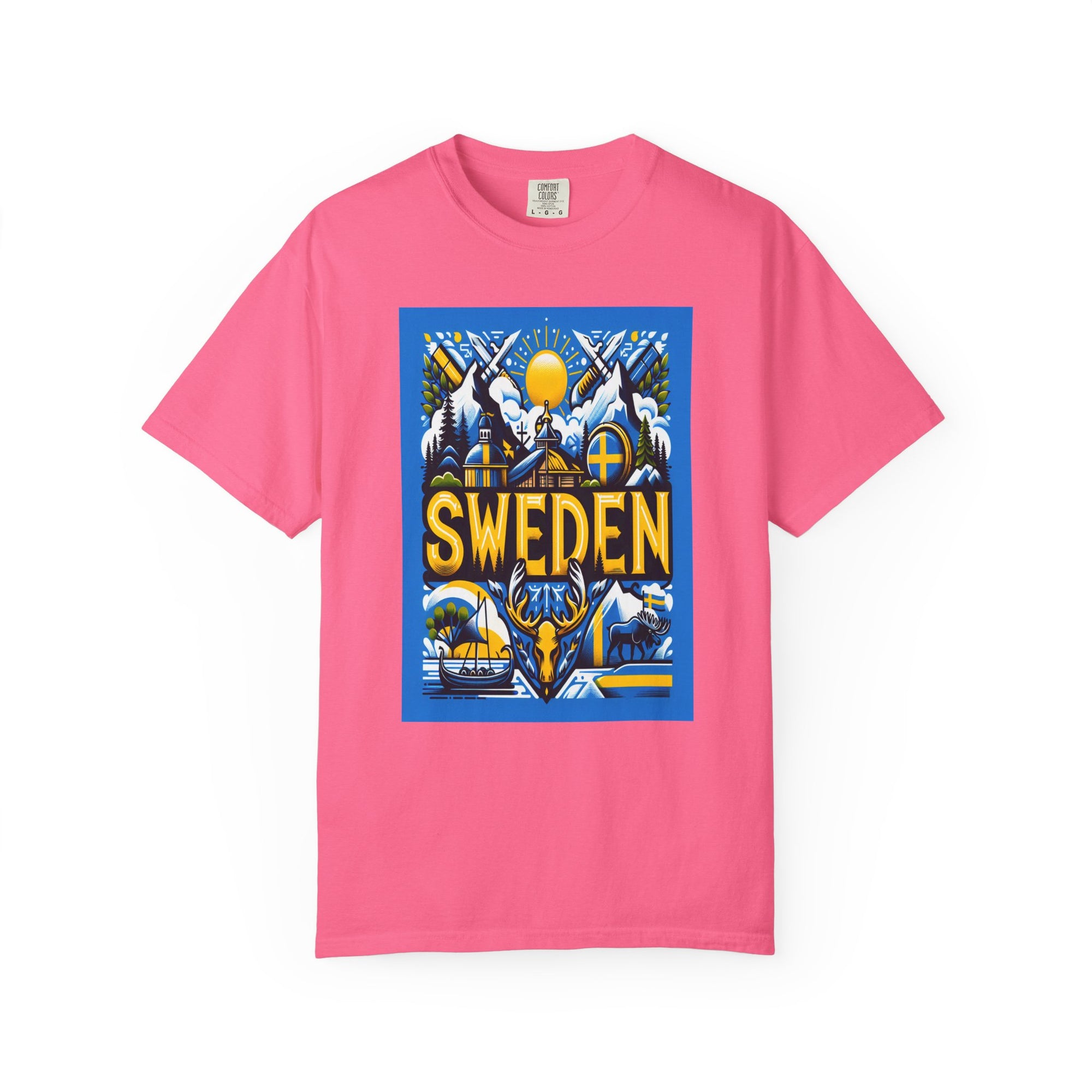Unisex Sweden Printed T-shirt