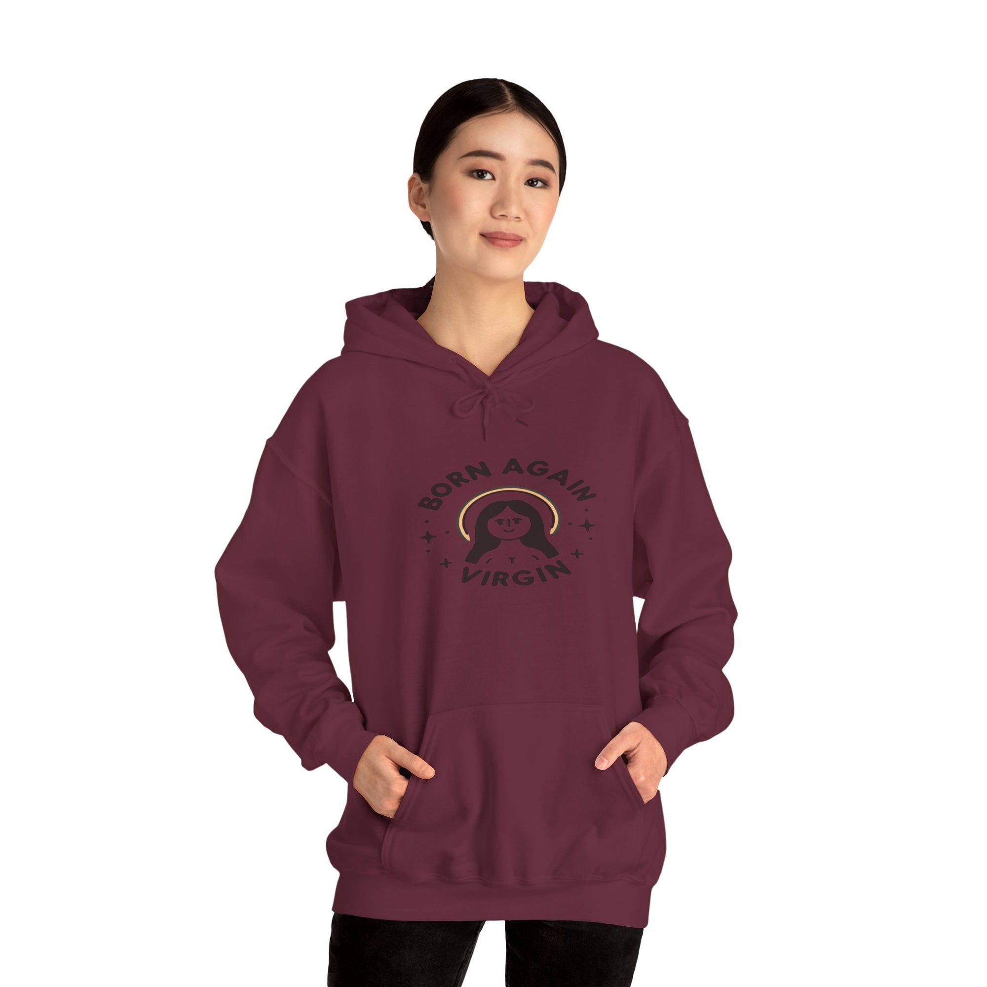Unisex Heavy Blend™ Born Again Virgin Hoodie