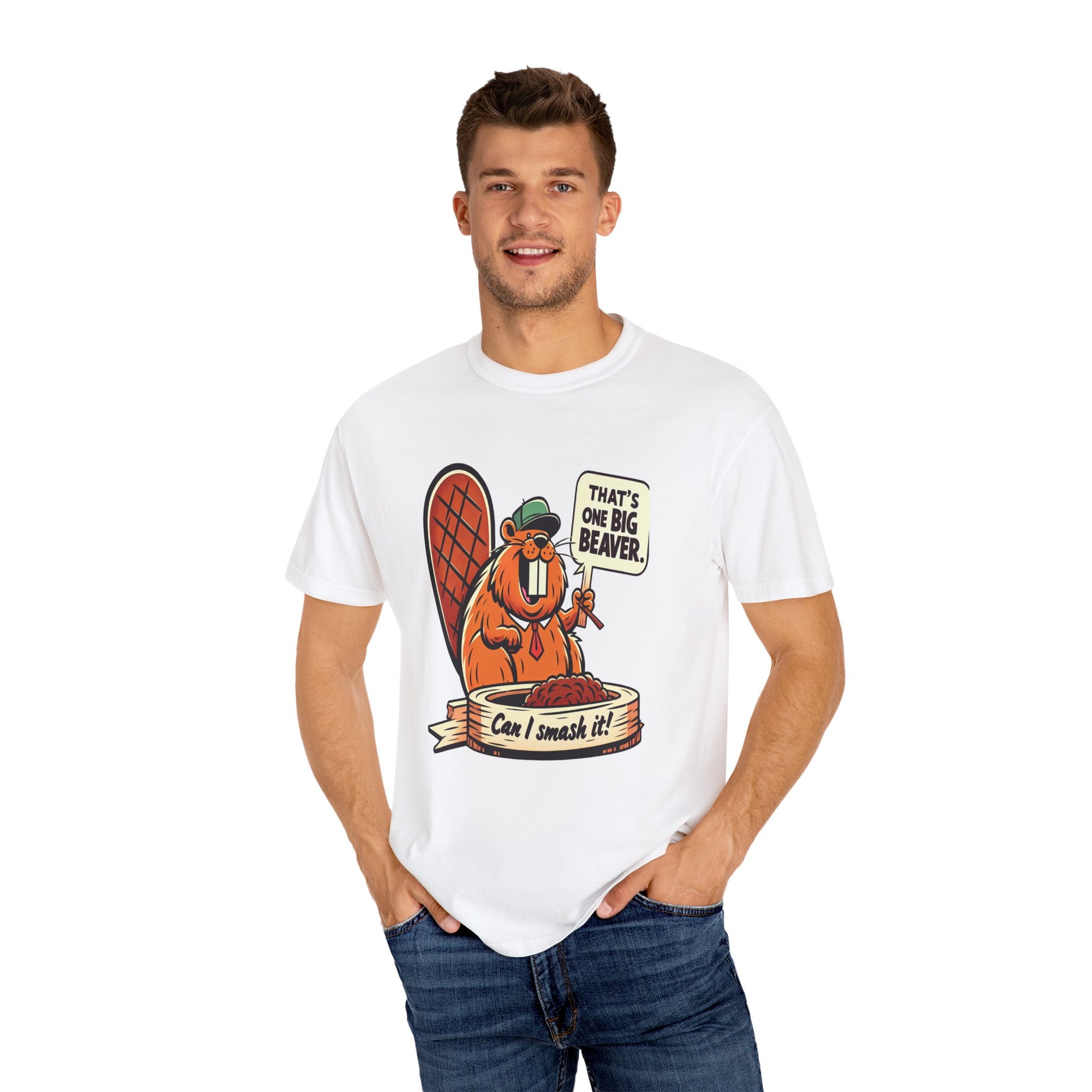 Unisex Big Beaver Graphic Printed T-shirt