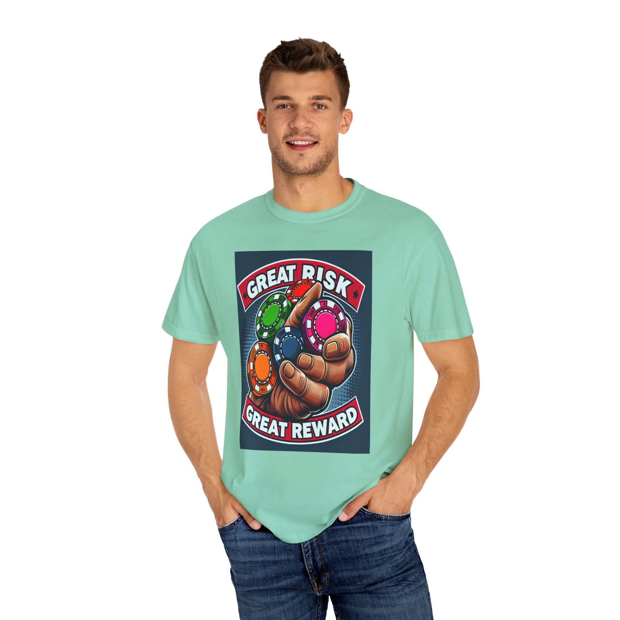 Unisex Gambling Chips Graphic Printed T-shirt