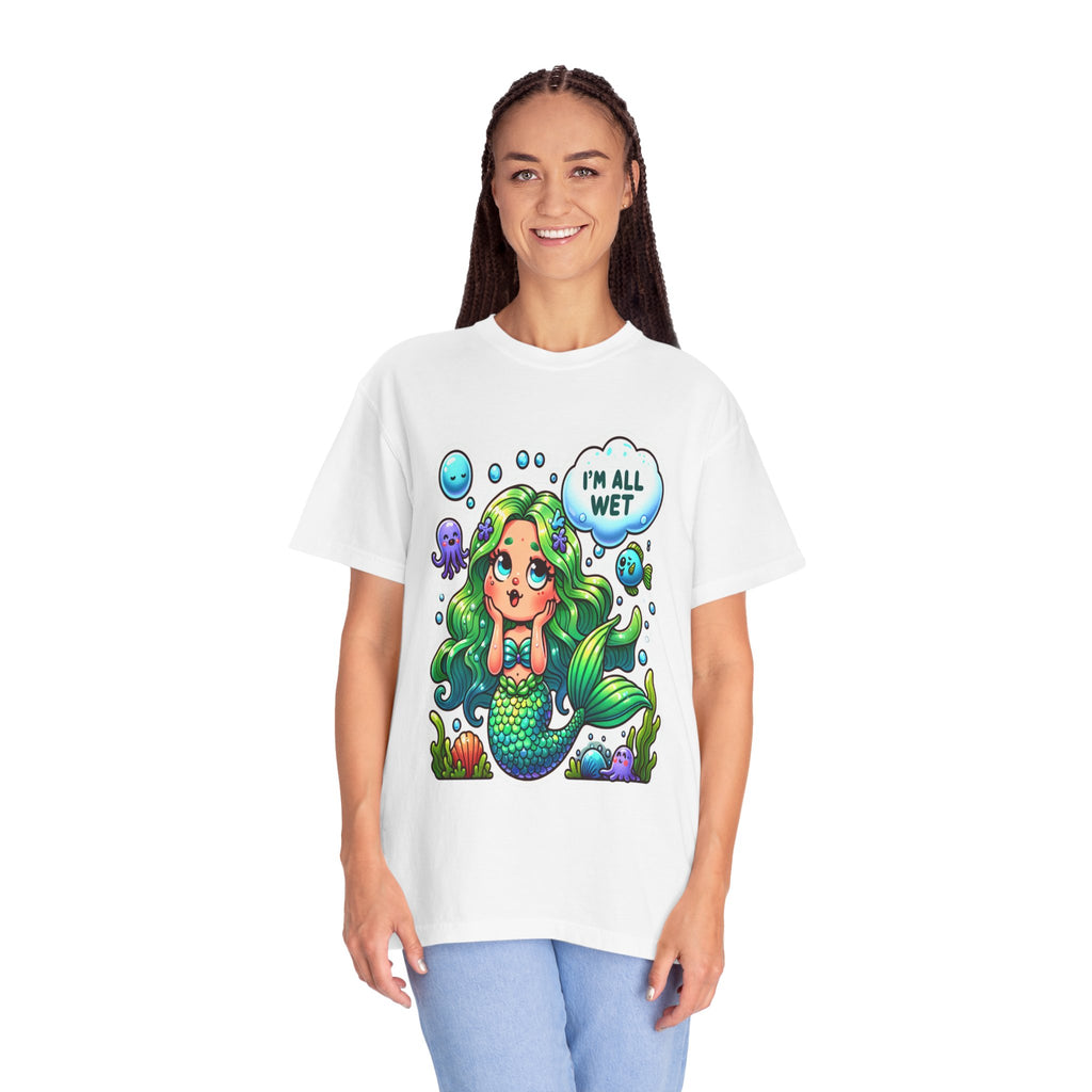 Unisex Garment-Dyed Mermaid T-shirt