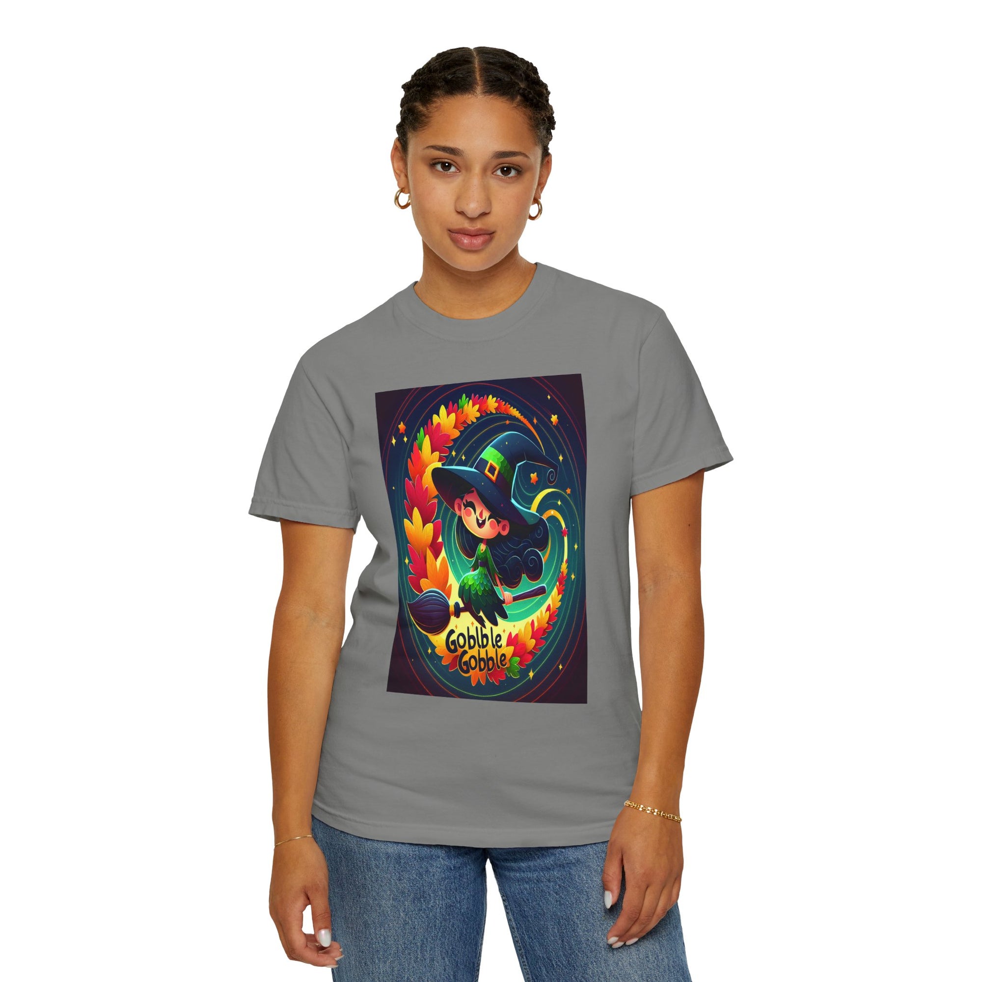 Unisex Witch Graphic Printed T-shirt