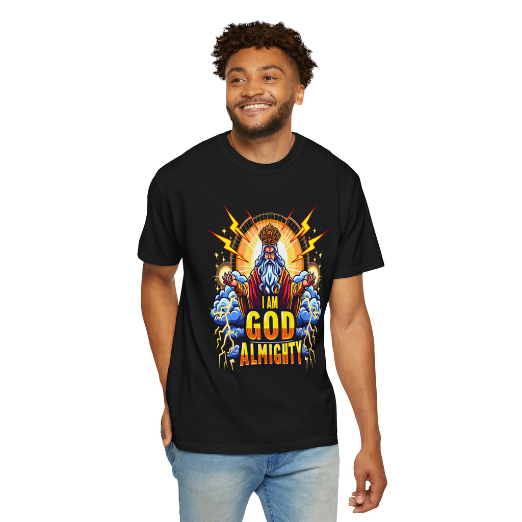 Unisex I am God Graphic Printed T-shirt