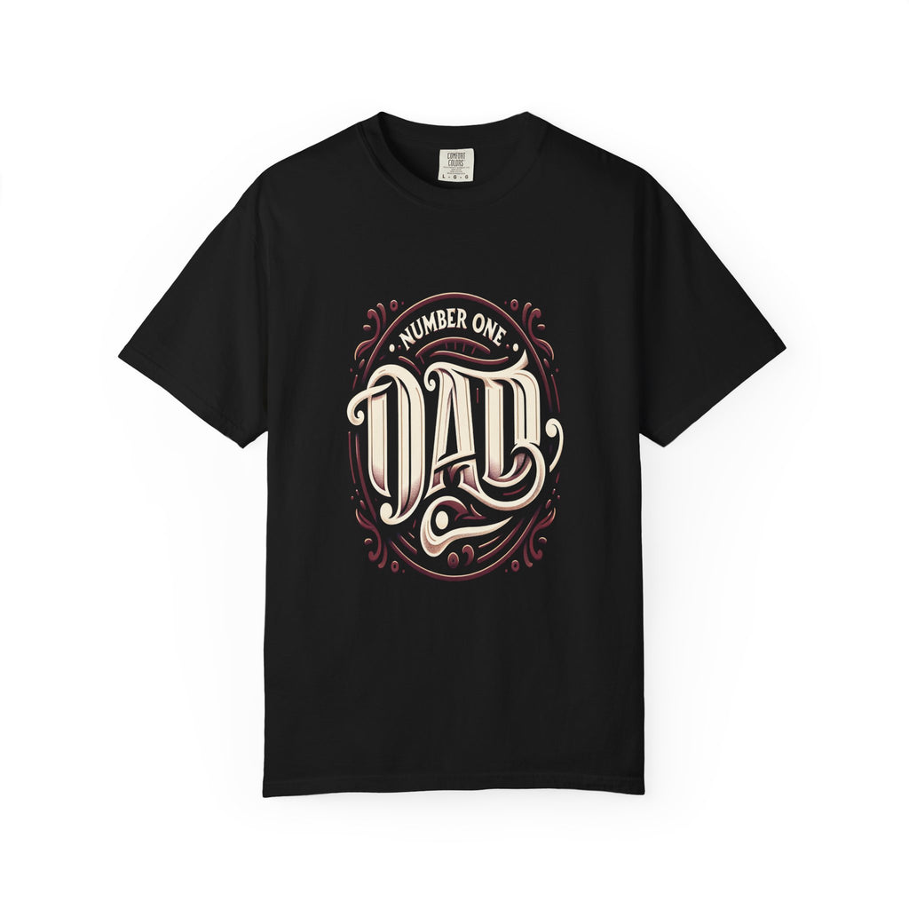 Unisex Garment-Dyed Number One Dad T-shirt