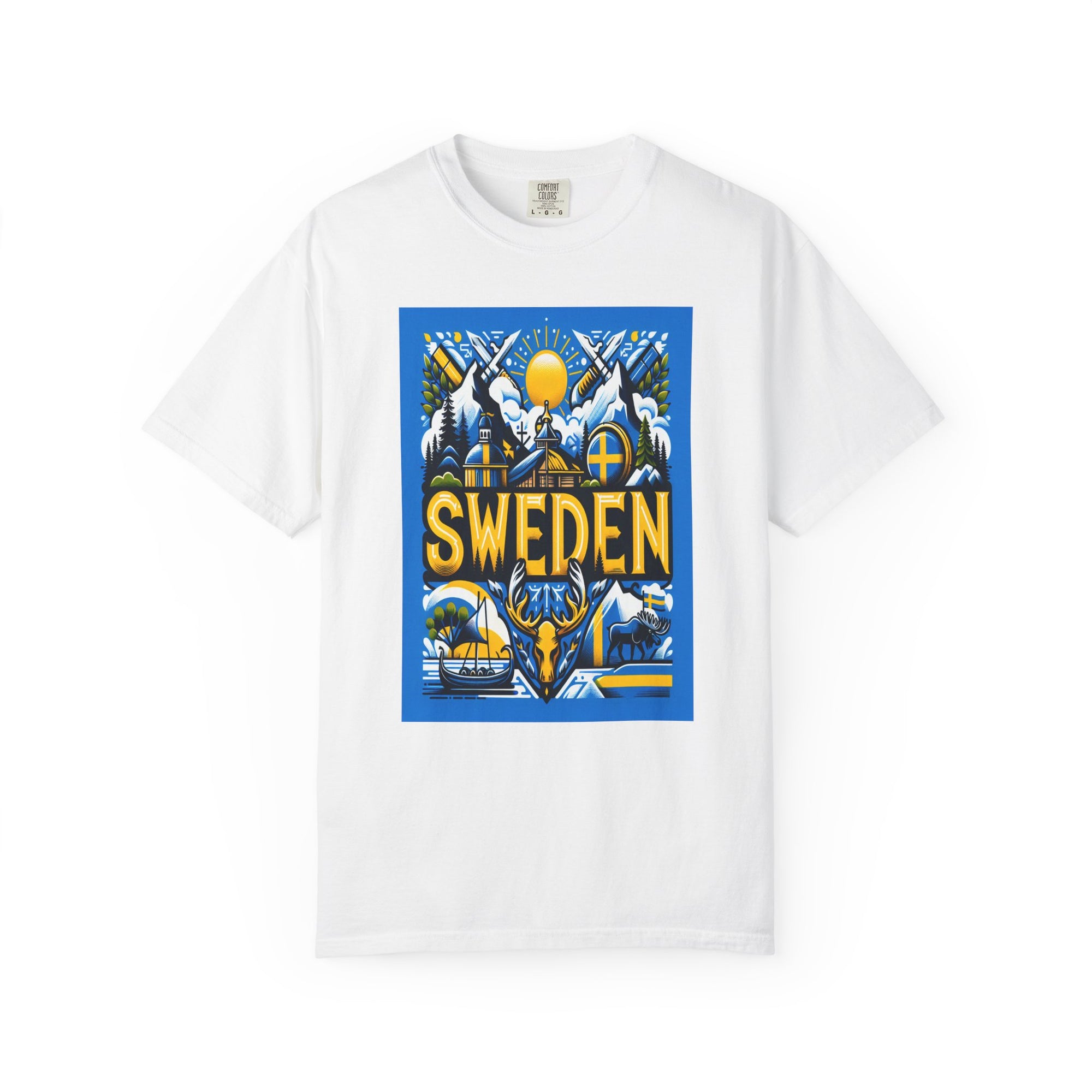 Unisex Sweden Printed T-shirt