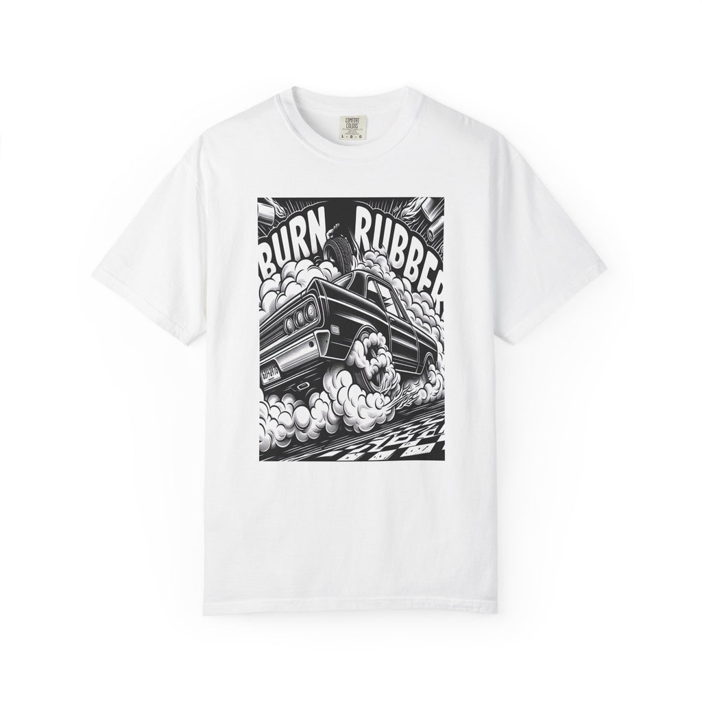 Unisex Burn Rubber Graphic Printed T-shirt