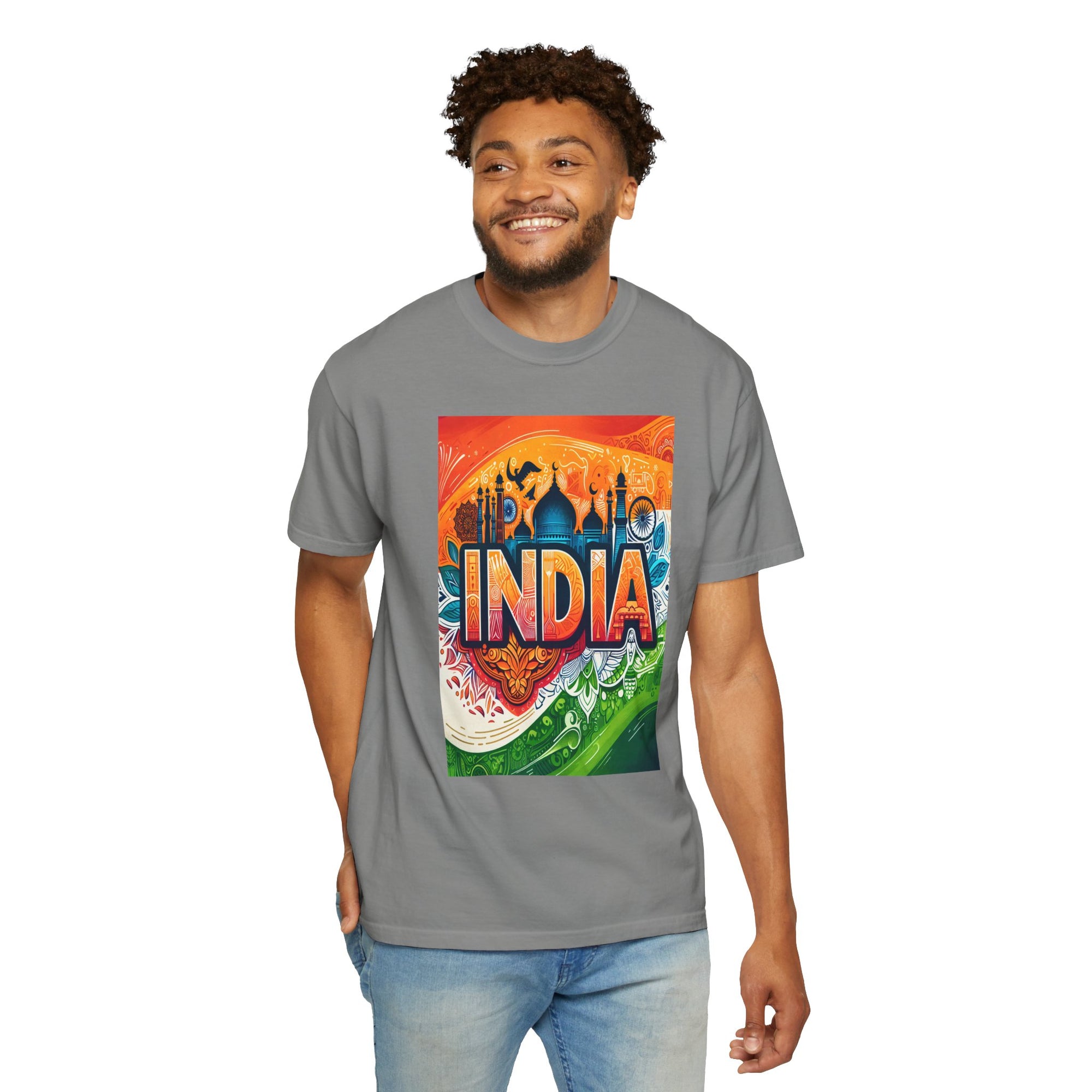 Unisex India Printed T-shirt
