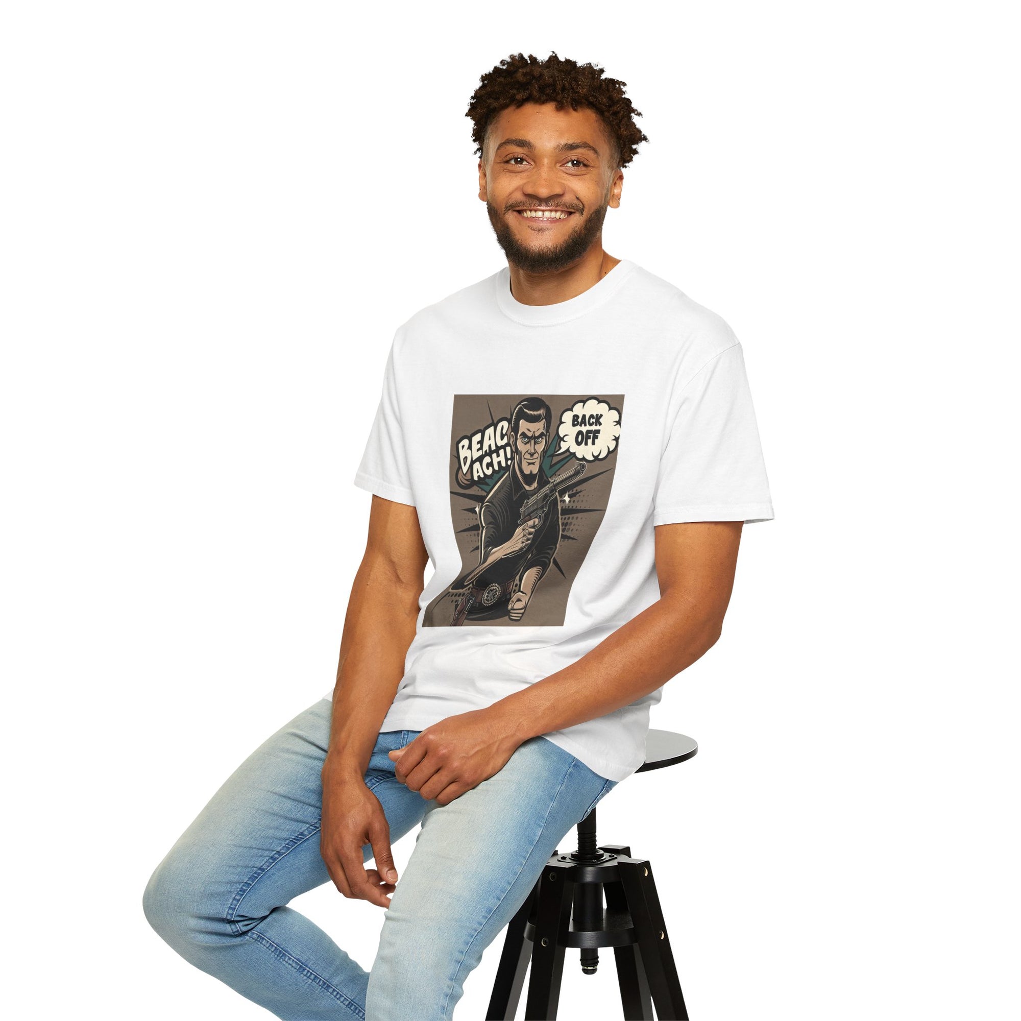 Unisex Back Off Graphic Printed T-shirt