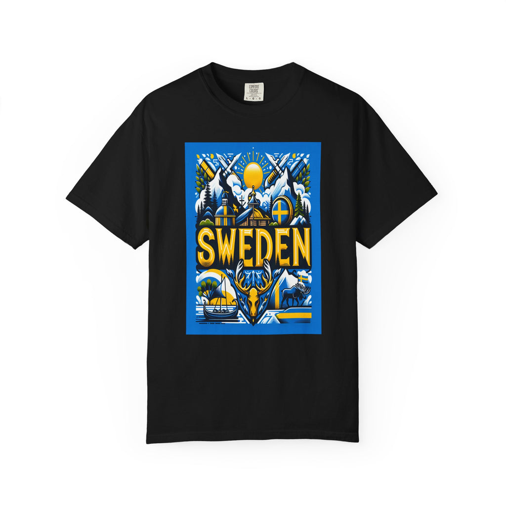 Unisex Sweden Printed T-shirt