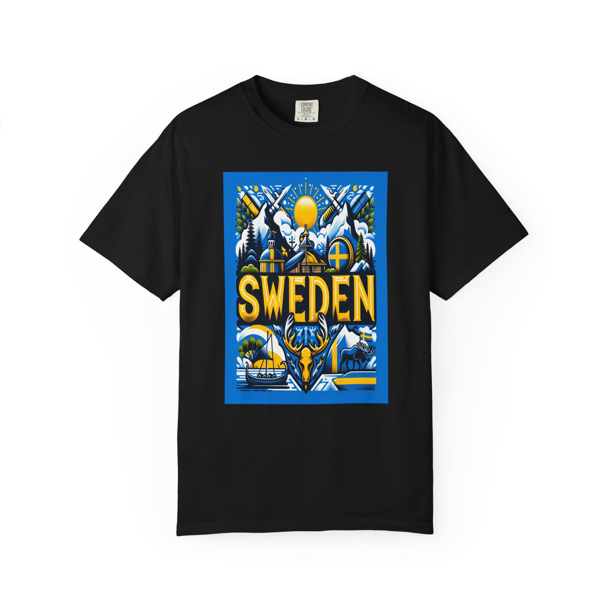 Unisex Sweden Printed T-shirt