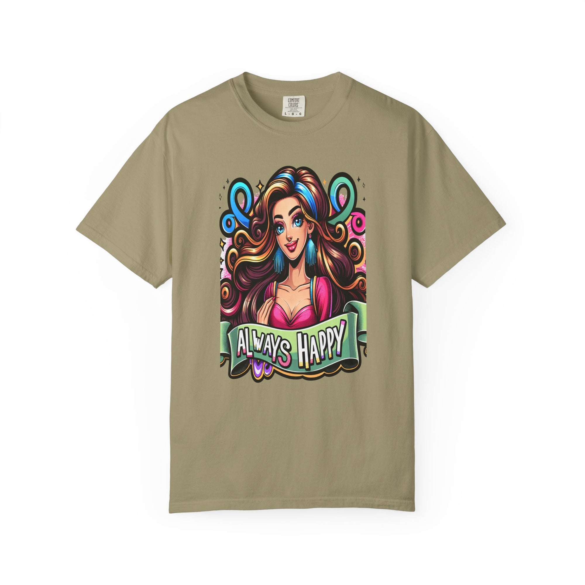 Unisex Happy Girl Graphic Printed T-shirt